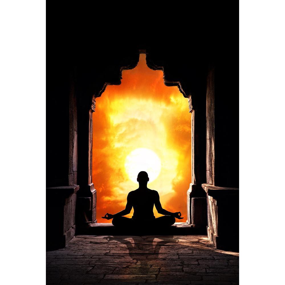 Yoga Meditation In Lotus Pose Canvas Painting Synthetic Frame-Paintings MDF Framing-AFF_FR-IC 5001250 IC 5001250, Automobiles, Buddhism, Health, Indian, Nature, Religion, Religious, Scenic, Spiritual, Sports, Sunsets, Transportation, Travel, Vehicles, yoga, meditation, in, lotus, pose, canvas, painting, synthetic, frame, arch, asana, bizarre, calm, chakra, class, clouds, concentration, energy, exercise, fitness, freedom, gate, god, harmony, healthy, india, inner, male, man, meditative, mental, mind, orange,