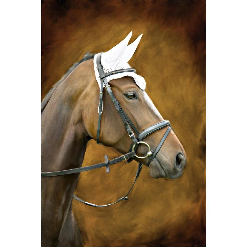 Horse Canvas Painting Synthetic Frame-Paintings MDF Framing-AFF_FR-IC 5001252 IC 5001252, Animals, Art and Paintings, Individuals, Paintings, Portraits, Rural, horse, canvas, painting, synthetic, frame, animal, brown, brushed, farm, head, indoor, oil, picture, portrait, stylized, artzfolio, wall decor for living room, wall frames for living room, frames for living room, wall art, canvas painting, wall frame, scenery, panting, paintings for living room, framed wall art, wall painting, scenery painting, frame