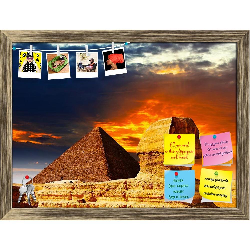 ArtzFolio Great Sphinx & The Pyramids Printed Bulletin Board Notice Pin Board Soft Board | Framed-Bulletin Boards Framed-AZSAO14327483BLB_FR_L-Image Code 5001253 Vishnu Image Folio Pvt Ltd, IC 5001253, ArtzFolio, Bulletin Boards Framed, Places, Photography, great, sphinx, the, pyramids, printed, bulletin, board, notice, pin, soft, framed, sunset, pin up board, push pin board, extra large cork board, big pin board, notice board, small bulletin board, cork board, wall notice board, giant cork board, bulletin 