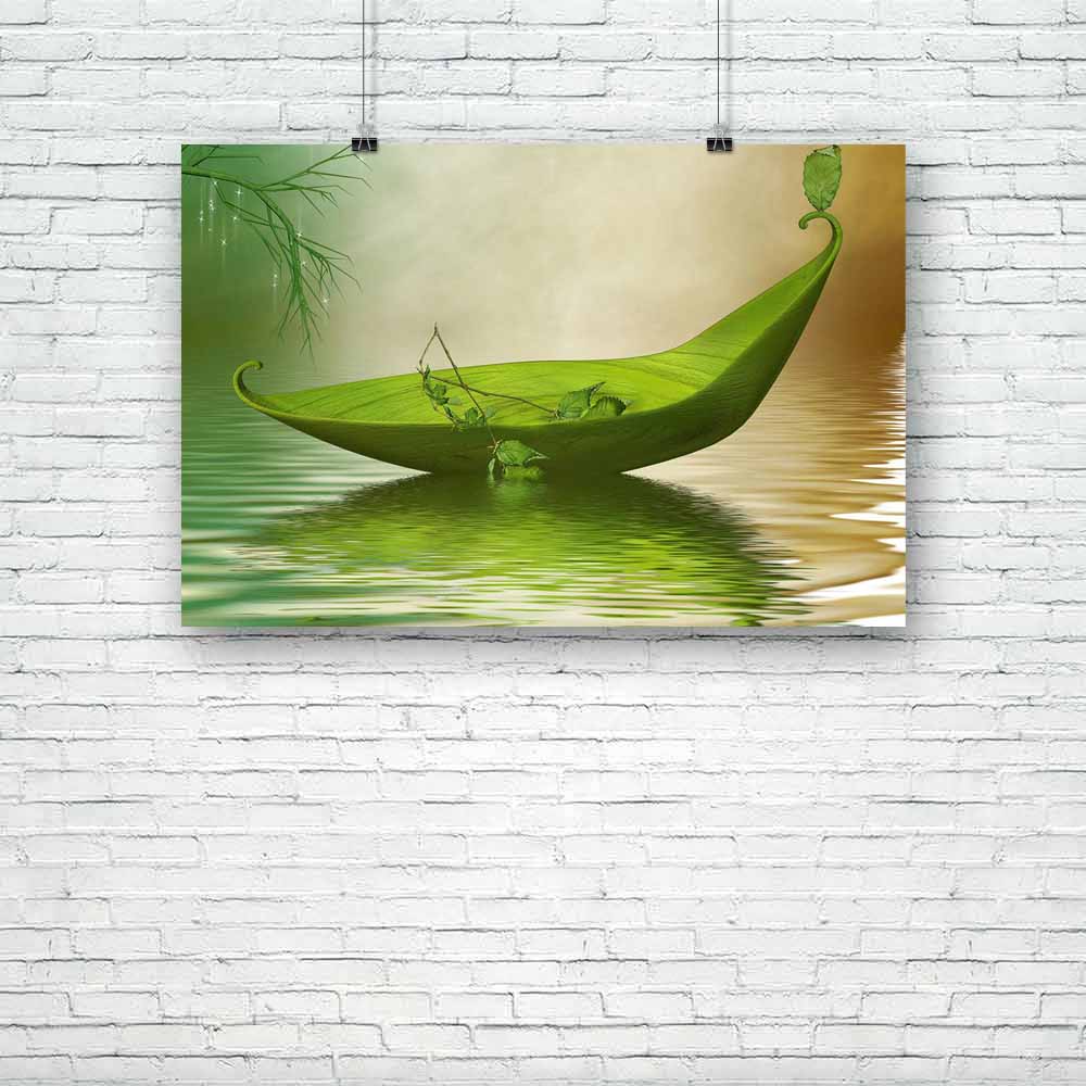 Leaf Boat In The Lake Unframed Paper Poster-Paper Posters Unframed-POS_UN-IC 5001257 IC 5001257, Art and Paintings, Boats, Books, Digital, Digital Art, Fantasy, Graphic, Landscapes, Nature, Nautical, Scenic, leaf, boat, in, the, lake, unframed, paper, poster, landscape, fairy, tale, moon, fairytale, amazing, art, backdrops, background, candle, cloud, dream, dreamy, fae, manipulation, mist, misty, outdoor, peaceful, scenario, scene, scrapbook, sky, tales, waves, artzfolio, posters, wall posters, posters for 