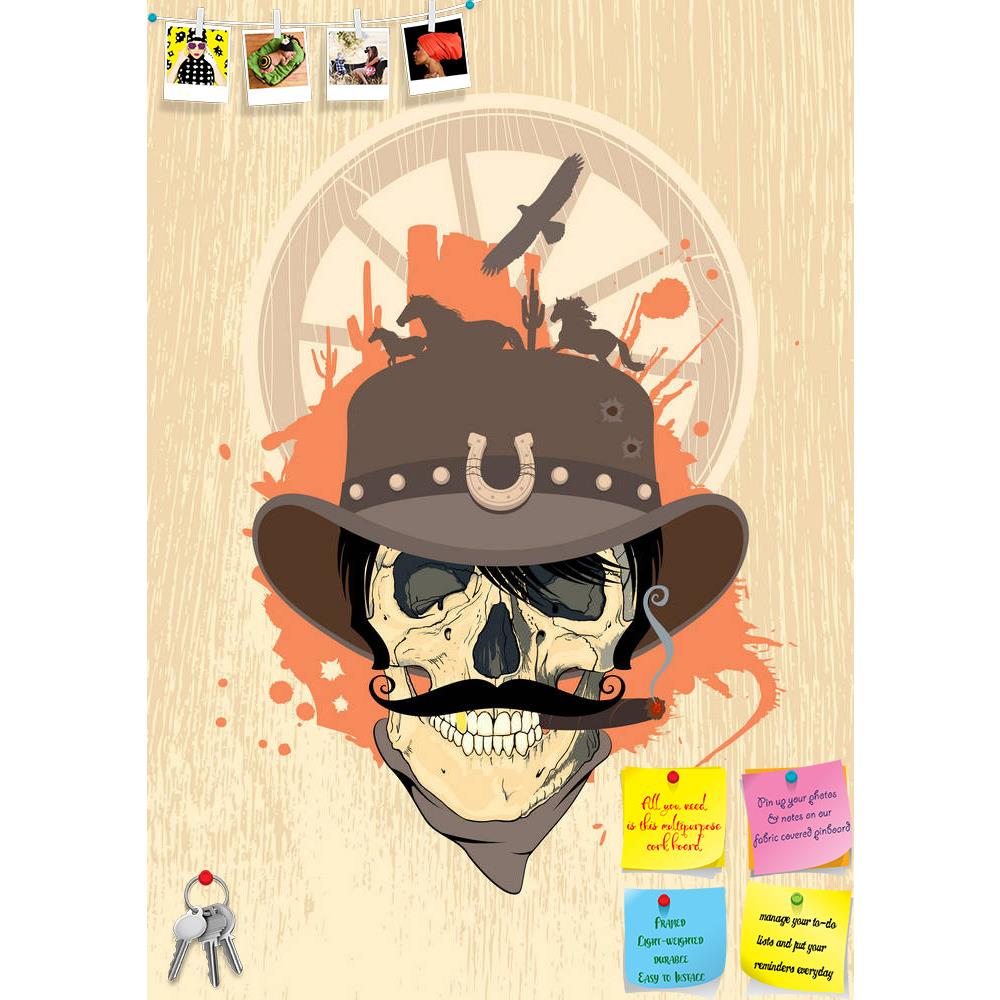 ArtzFolio West Design With Cowboy Skull Printed Bulletin Board Notice Pin Board Soft Board | Frameless-Bulletin Boards Frameless-AZSAO14341078BLB_FL_L-Image Code 5001259 Vishnu Image Folio Pvt Ltd, IC 5001259, ArtzFolio, Bulletin Boards Frameless, Portraits, Digital Art, west, design, with, cowboy, skull, printed, bulletin, board, notice, pin, soft, frameless, template, pin up board, push pin board, extra large cork board, big pin board, notice board, small bulletin board, cork board, wall notice board, gia