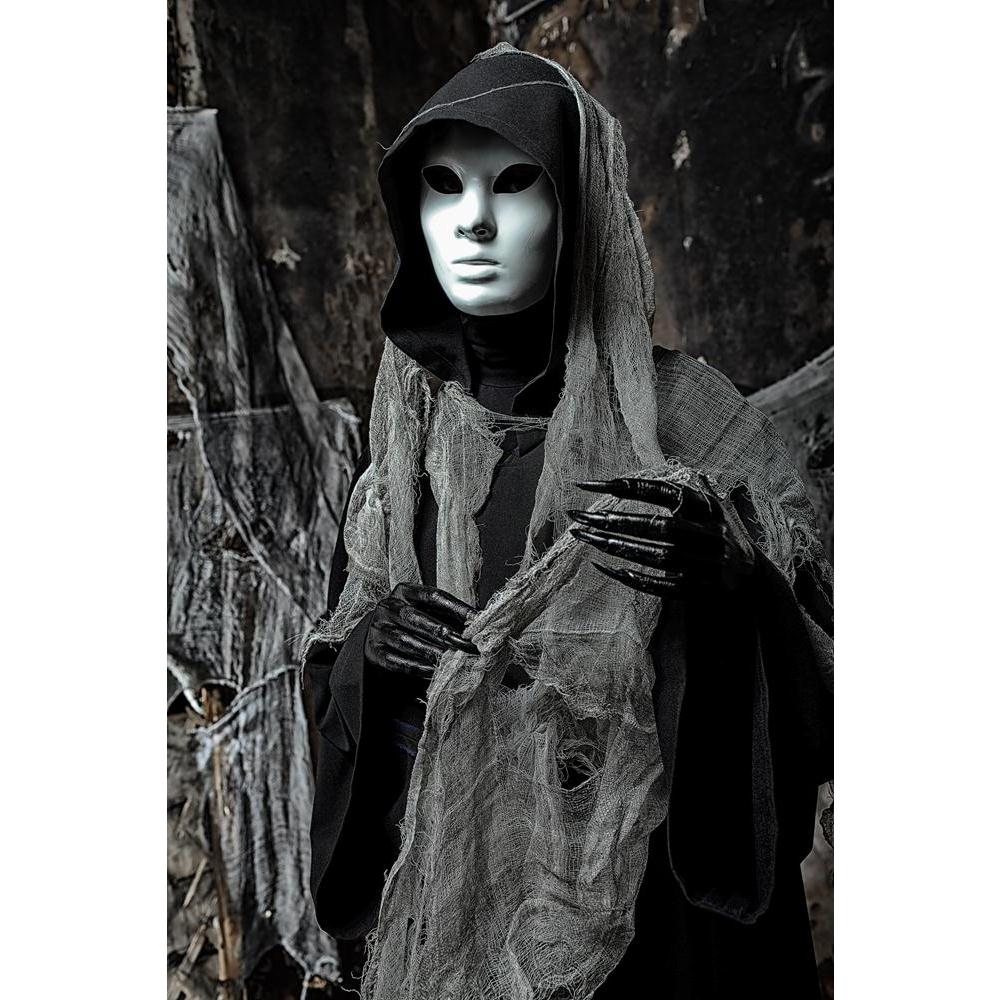 Halloween Horror Canvas Painting Synthetic Frame-Paintings MDF Framing-AFF_FR-IC 5001265 IC 5001265, Art and Paintings, Black, Black and White, Fantasy, Gothic, Holidays, People, halloween, horror, canvas, painting, synthetic, frame, abandoned, art, cape, cemetery, claws, clothes, costume, cruel, danger, dangerous, dark, dead, death, demon, devil, evil, eyes, face, faceless, fear, female, ghost, gloomy, hell, holiday, house, indoor, mask, mystery, night, nightmare, old, person, robe, satanic, scary, terrify