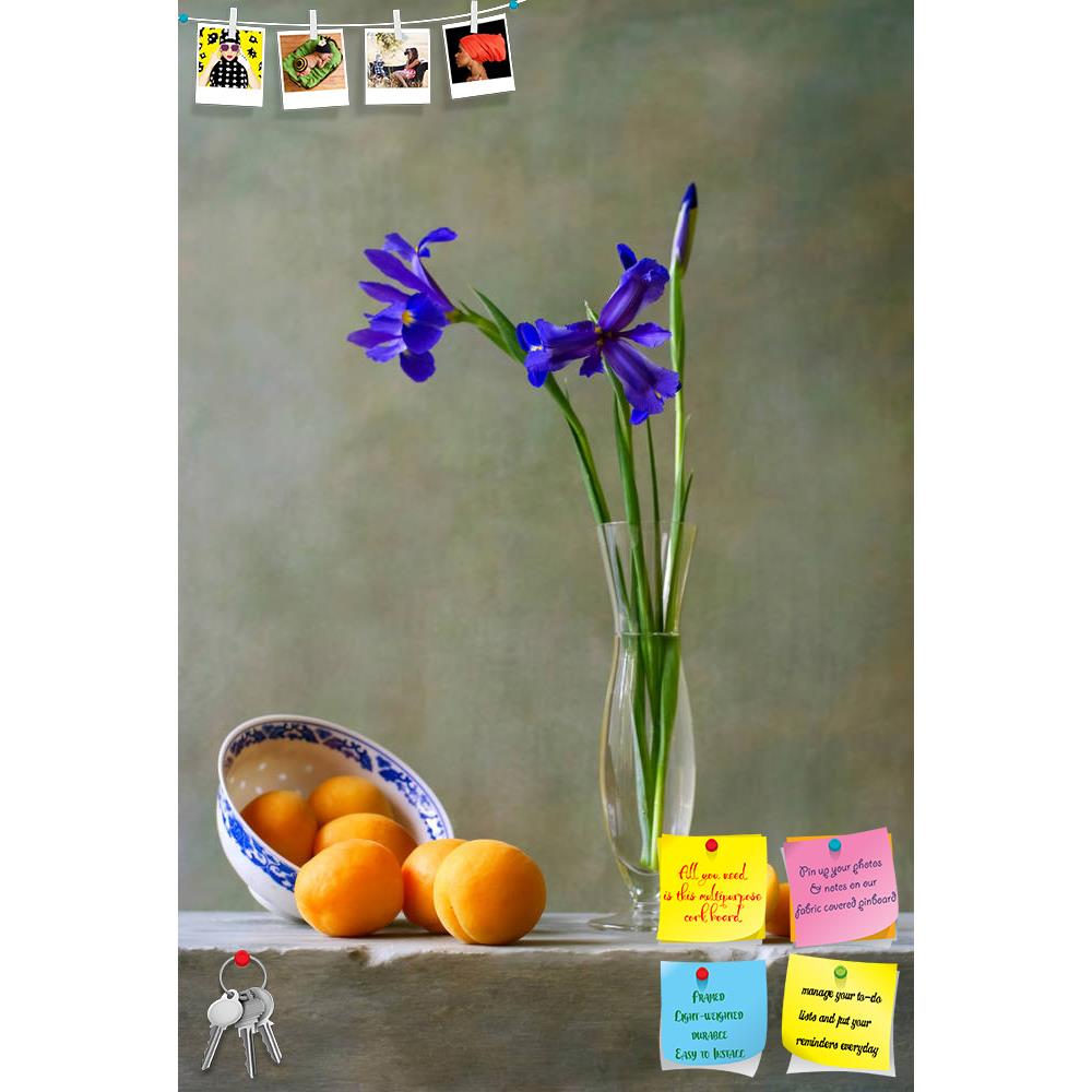 ArtzFolio Photo of Still Life With Irises & Apricots Printed Bulletin Board Notice Pin Board Soft Board | Frameless-Bulletin Boards Frameless-AZSAO14405438BLB_FL_L-Image Code 5001276 Vishnu Image Folio Pvt Ltd, IC 5001276, ArtzFolio, Bulletin Boards Frameless, Floral, Food & Beverage, Still Life, Photography, photo, of, still, life, with, irises, apricots, printed, bulletin, board, notice, pin, soft, frameless, pin up board, push pin board, extra large cork board, big pin board, notice board, small bulletin