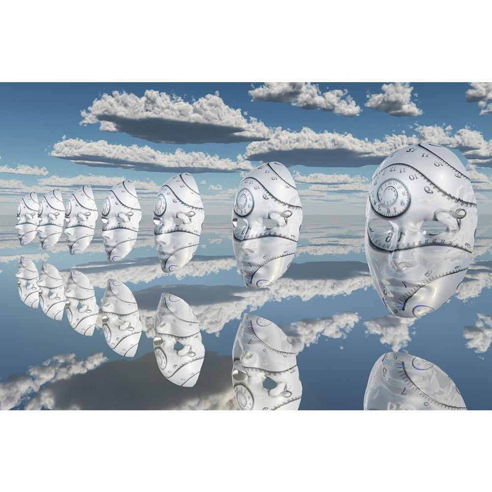 ArtzFolio Surreal White Faces Float About Reflecting Surface Unframed Paper Poster-Paper Posters Unframed-AZART14480961POS_UN_L-Image Code 5001285 Vishnu Image Folio Pvt Ltd, IC 5001285, ArtzFolio, Paper Posters Unframed, Abstract, Surrealism, Digital Art, surreal, white, faces, float, about, reflecting, surface, unframed, paper, poster, sureface, wall poster large size, wall poster for living room, poster for home decoration, paper poster, big size room poster, framed wall poster for living room, home deco