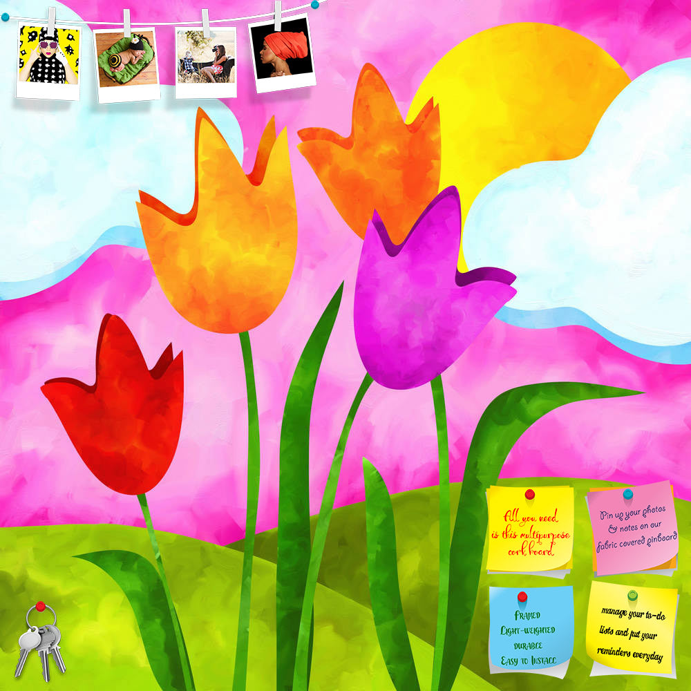 ArtzFolio Tulips & Sun Printed Bulletin Board Notice Pin Board Soft Board | Frameless-Bulletin Boards Frameless-AZSAO14523993BLB_FL_L-Image Code 5001292 Vishnu Image Folio Pvt Ltd, IC 5001292, ArtzFolio, Bulletin Boards Frameless, Floral, Digital Art, tulips, sun, printed, bulletin, board, notice, pin, soft, frameless, abstract, background, pin up board, push pin board, extra large cork board, big pin board, notice board, small bulletin board, cork board, wall notice board, giant cork board, bulletin board,