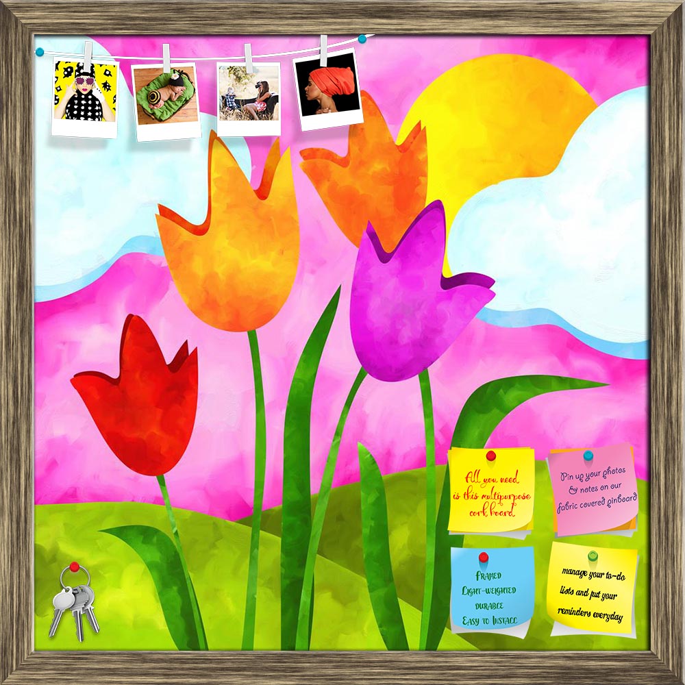 ArtzFolio Tulips & Sun Printed Bulletin Board Notice Pin Board Soft Board | Framed-Bulletin Boards Framed-AZSAO14523993BLB_FR_L-Image Code 5001292 Vishnu Image Folio Pvt Ltd, IC 5001292, ArtzFolio, Bulletin Boards Framed, Floral, Digital Art, tulips, sun, printed, bulletin, board, notice, pin, soft, framed, abstract, background, pin up board, push pin board, extra large cork board, big pin board, notice board, small bulletin board, cork board, wall notice board, giant cork board, bulletin board, office noti