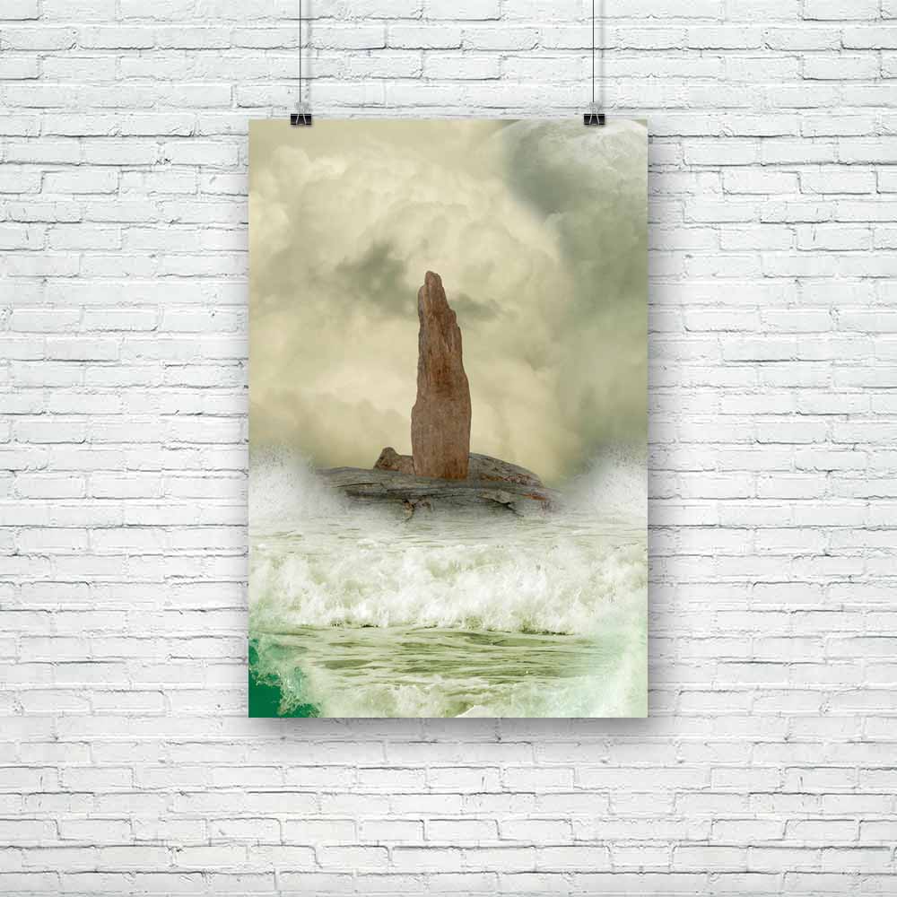 Ocean With Big Waves Unframed Paper Poster-Paper Posters Unframed-POS_UN-IC 5001306 IC 5001306, Art and Paintings, Digital, Digital Art, Fantasy, Graphic, Landscapes, Marble and Stone, Nature, Scenic, Stars, ocean, with, big, waves, unframed, paper, poster, art, backdrops, background, beautiful, cliff, clouds, dream, dreams, dreamy, exploration, fae, fairy, fairytale, fall, fantastic, landscape, light, lighting, magic, manipulation, mist, misty, moon, outdoor, peaceful, rock, ruins, scenario, scene, shining