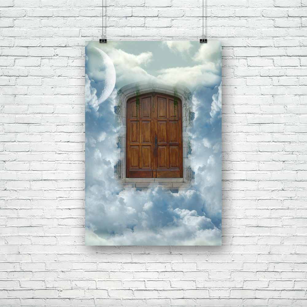 Heaven Door With Moon Unframed Paper Poster-Paper Posters Unframed-POS_UN-IC 5001307 IC 5001307, Art and Paintings, Baby, Children, Digital, Digital Art, Fantasy, Graphic, Kids, Landscapes, Marble and Stone, Nature, Religion, Religious, Scenic, Stars, heaven, door, with, moon, unframed, paper, poster, art, backdrops, background, beautiful, bright, castle, clouds, dream, dreams, dreamy, exploration, fae, fairy, fairytale, fall, fantastic, god, house, landscape, light, lighting, magic, manipulation, mist, mis