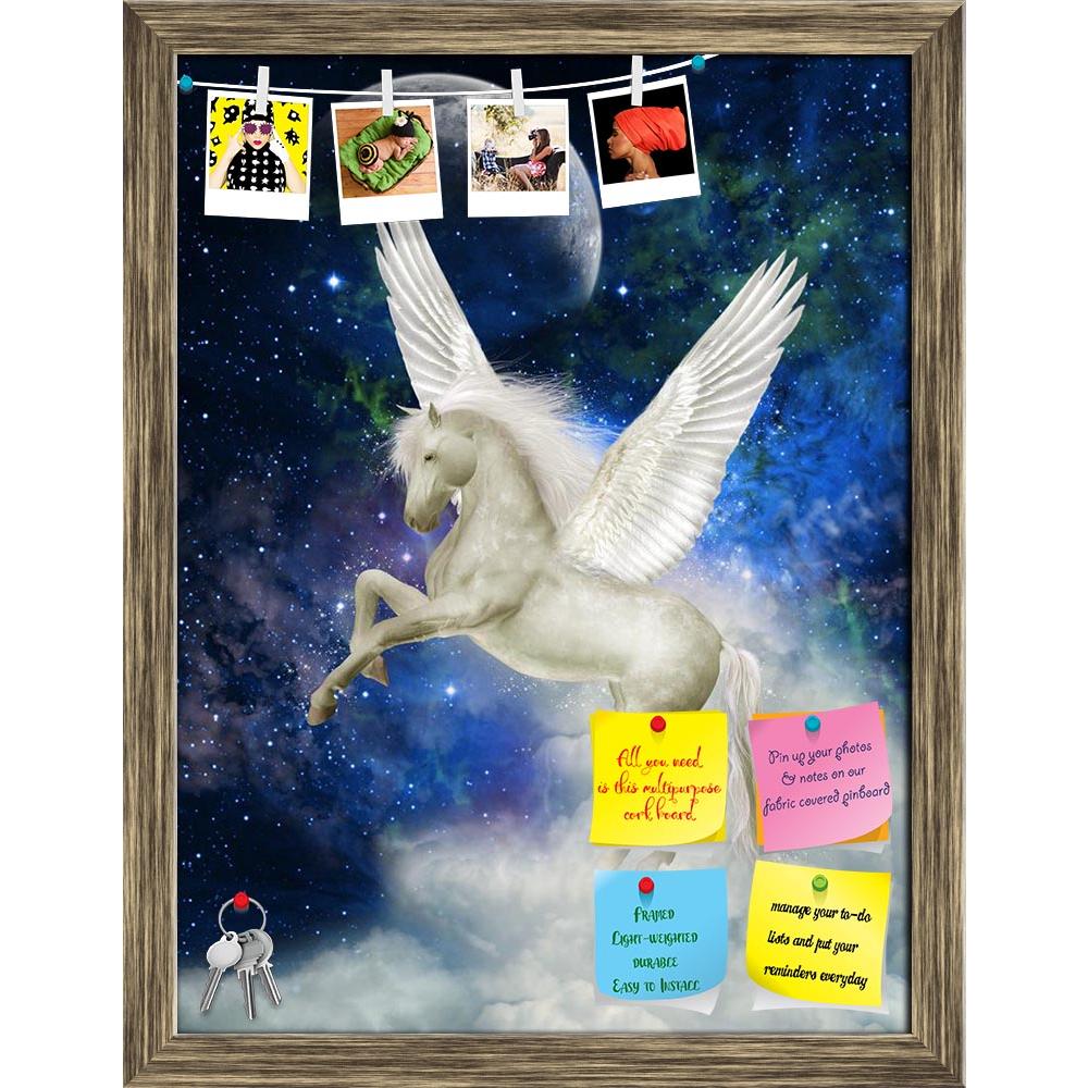 ArtzFolio Pegasus In The Sky D2 Printed Bulletin Board Notice Pin Board Soft Board | Framed-Bulletin Boards Framed-AZSAO14548232BLB_FR_L-Image Code 5001309 Vishnu Image Folio Pvt Ltd, IC 5001309, ArtzFolio, Bulletin Boards Framed, Animals, Fantasy, Fine Art Reprint, pegasus, in, the, sky, d2, printed, bulletin, board, notice, pin, soft, framed, big, clouds, pin up board, push pin board, extra large cork board, big pin board, notice board, small bulletin board, cork board, wall notice board, giant cork board