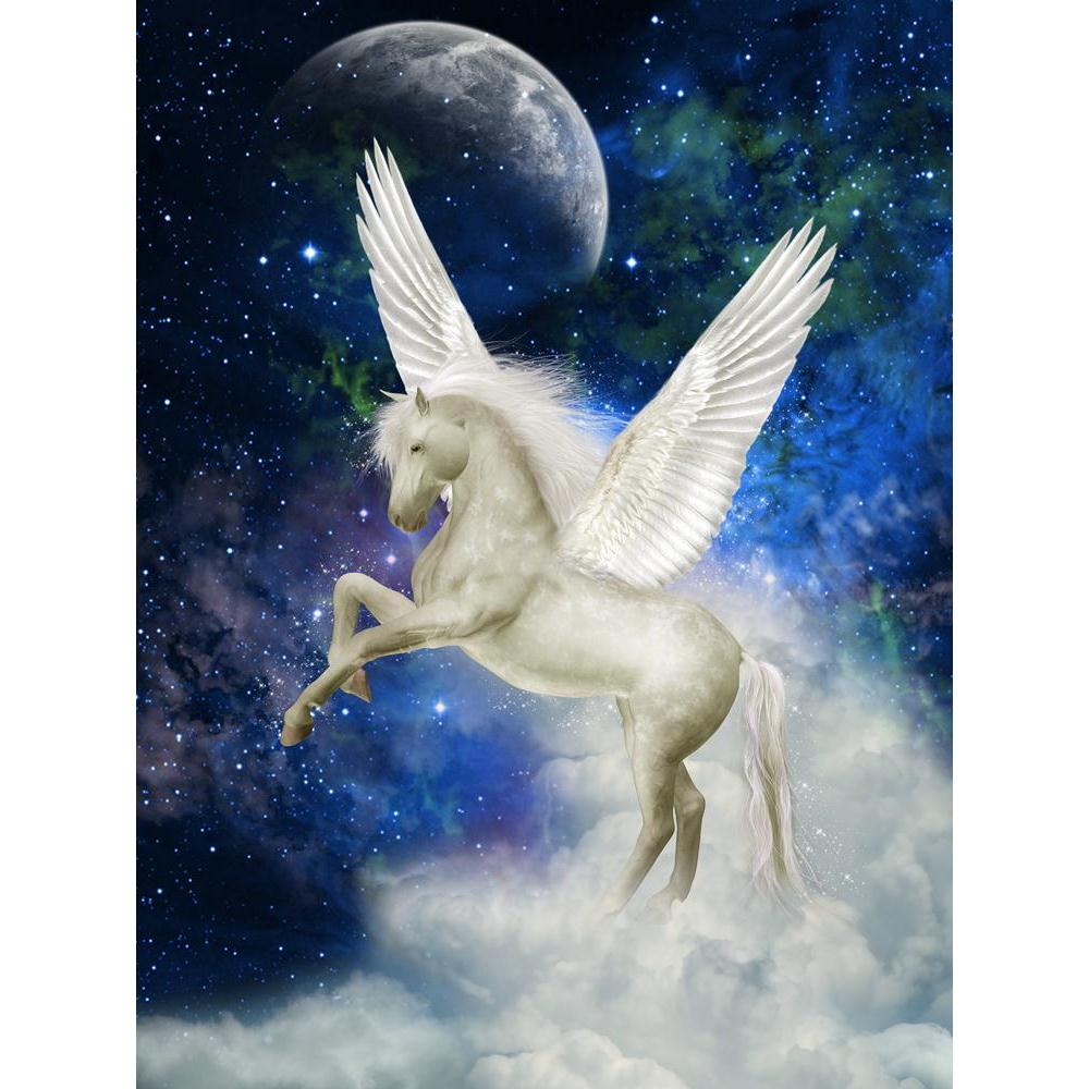 Pegasus In The Sky Canvas Painting Synthetic Frame-Paintings MDF Framing-AFF_FR-IC 5001309 IC 5001309, Animals, Art and Paintings, Baby, Children, Digital, Digital Art, Fantasy, Graphic, Kids, Landscapes, Nature, Scenic, Stars, pegasus, in, the, sky, canvas, painting, synthetic, frame, unicorn, fairy, tale, unicorns, amazing, angel, angels, animal, art, backdrops, background, beautiful, bright, castle, clouds, creature, dream, dreams, dreamy, elegant, exploration, fae, fairytale, fall, fantastic, flight, fl