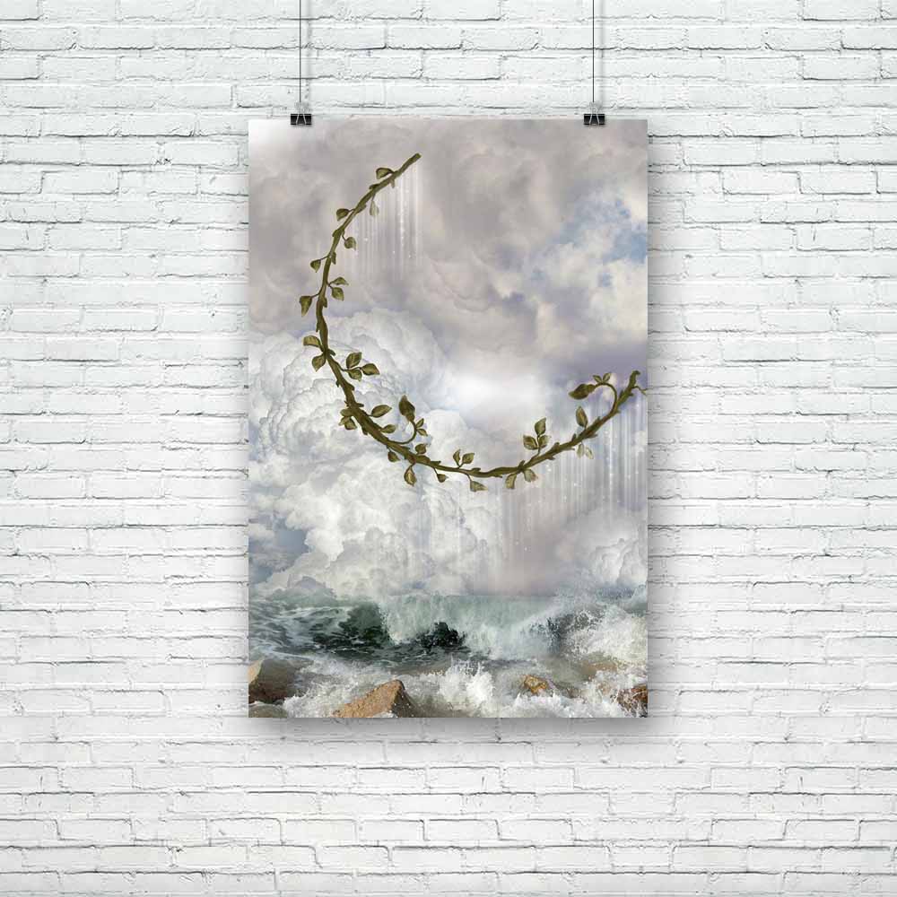 Moon Over The Ocean Unframed Paper Poster-Paper Posters Unframed-POS_UN-IC 5001318 IC 5001318, Art and Paintings, Baby, Children, Digital, Digital Art, Fantasy, Graphic, Kids, Marble and Stone, Stars, moon, over, the, ocean, unframed, paper, poster, amazing, angel, angels, art, backdrops, background, castle, cloud, clouds, cloudy, colors, dream, dreams, dreamy, fae, fairy, fairytale, fantastic, heaven, ivy, leaves, lighting, magic, manipulation, mist, misty, princess, rocks, scenario, scene, se, stone, tale