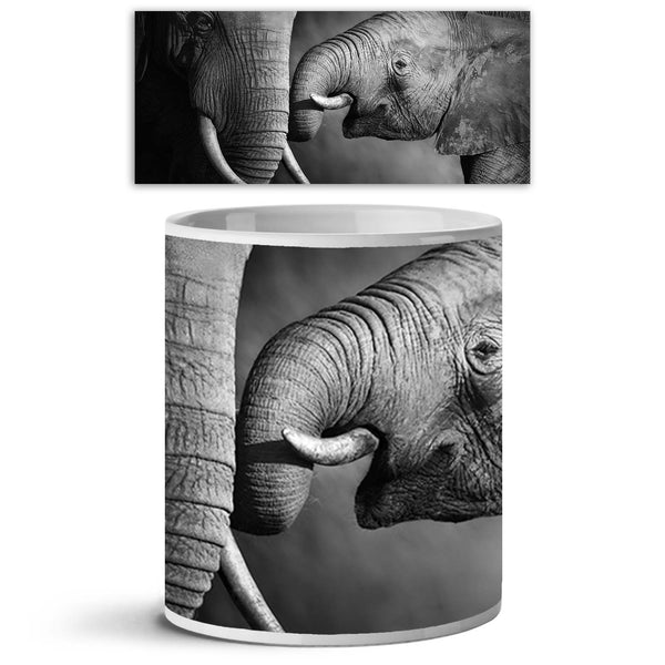 Elephants Showing Affection Ceramic Coffee Tea Mug Inside White-Coffee Mugs-MUG-IC 5001322 IC 5001322, African, Animals, Art and Paintings, Black, Black and White, Nature, Scenic, White, Wildlife, elephants, showing, affection, ceramic, coffee, tea, mug, inside, elephant, africa, and, afrique, affectionate, animal, art, artistic, b, w, behavior, big, caring, display, gently, image, interact, large, loxodonta, mammal, monochrome, moody, muddy, national, nobody, outdoor, park, passion, passionate, reach, show