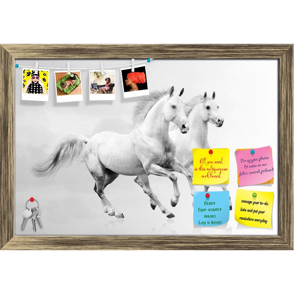 ArtzFolio White Horses D5 Printed Bulletin Board Notice Pin Board Soft Board | Framed-Bulletin Boards Framed-AZSAO14572855BLB_FR_L-Image Code 5001324 Vishnu Image Folio Pvt Ltd, IC 5001324, ArtzFolio, Bulletin Boards Framed, Animals, Photography, white, horses, d5, printed, bulletin, board, notice, pin, soft, framed, pin up board, push pin board, extra large cork board, big pin board, notice board, small bulletin board, cork board, wall notice board, giant cork board, bulletin board, office notice board, of