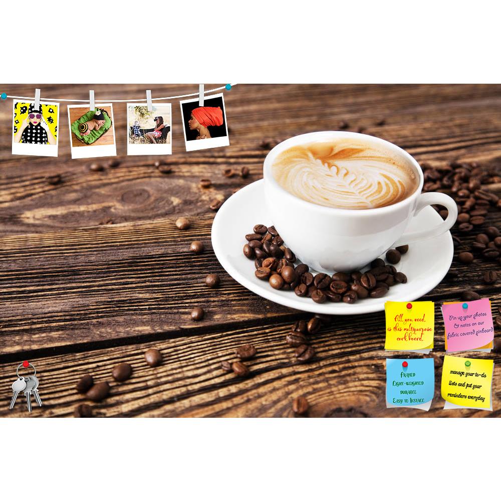 ArtzFolio Photo of Cup Of Coffee On A Wooden Table Printed Bulletin Board Notice Pin Board Soft Board | Frameless-Bulletin Boards Frameless-AZSAO14583913BLB_FL_L-Image Code 5001328 Vishnu Image Folio Pvt Ltd, IC 5001328, ArtzFolio, Bulletin Boards Frameless, Food & Beverage, Photography, photo, of, cup, coffee, on, a, wooden, table, printed, bulletin, board, notice, pin, soft, frameless, pin up board, push pin board, extra large cork board, big pin board, notice board, small bulletin board, cork board, wall