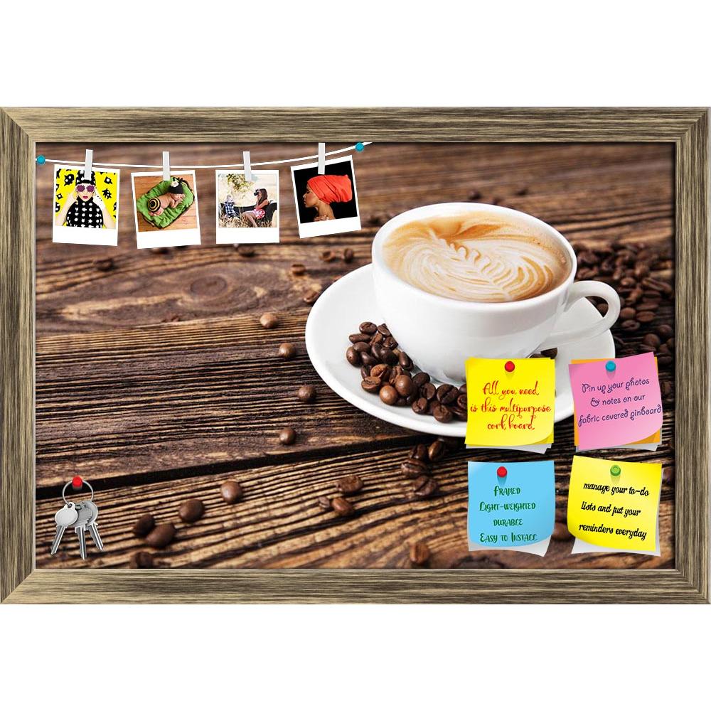 ArtzFolio Photo of Cup Of Coffee On A Wooden Table Printed Bulletin Board Notice Pin Board Soft Board | Framed-Bulletin Boards Framed-AZSAO14583913BLB_FR_L-Image Code 5001328 Vishnu Image Folio Pvt Ltd, IC 5001328, ArtzFolio, Bulletin Boards Framed, Food & Beverage, Photography, photo, of, cup, coffee, on, a, wooden, table, printed, bulletin, board, notice, pin, soft, framed, pin up board, push pin board, extra large cork board, big pin board, notice board, small bulletin board, cork board, wall notice boar