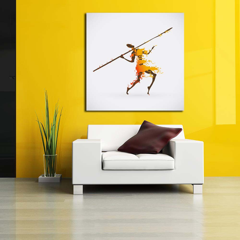 Traditional Ritual Dance Canvas Painting Synthetic Frame – ArtzFolio.com