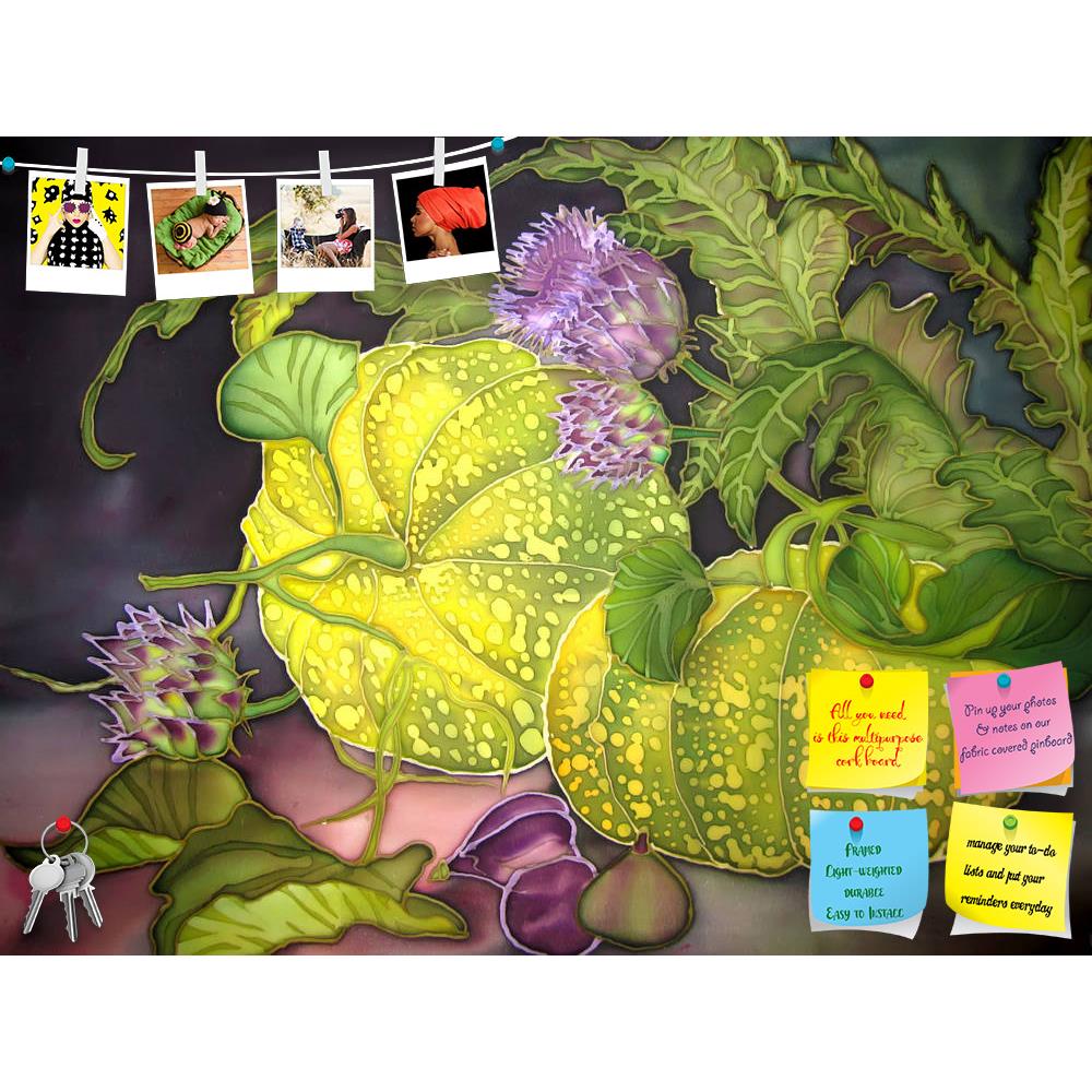ArtzFolio Pumpkin With Figs & Flowers Printed Bulletin Board Notice Pin Board Soft Board | Frameless-Bulletin Boards Frameless-AZSAO14615029BLB_FL_L-Image Code 5001336 Vishnu Image Folio Pvt Ltd, IC 5001336, ArtzFolio, Bulletin Boards Frameless, Food & Beverage, Still Life, Fine Art Reprint, pumpkin, with, figs, flowers, printed, bulletin, board, notice, pin, soft, frameless, original, hand, art, painting, silk, pin up board, push pin board, extra large cork board, big pin board, notice board, small bulleti