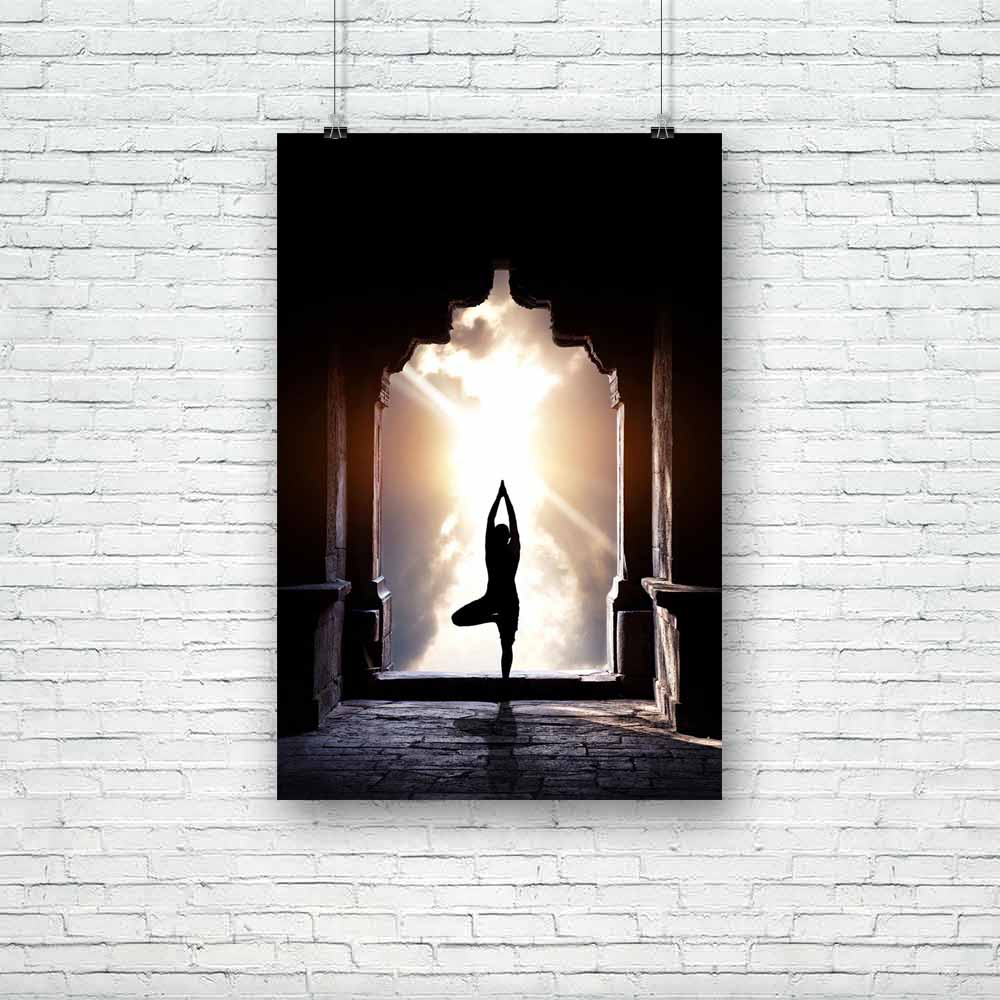 Yoga Vrikshasana Tree Pose By Man Unframed Paper Poster-Paper Posters Unframed-POS_UN-IC 5001338 IC 5001338, Automobiles, Calligraphy, Health, Indian, Nature, Religion, Religious, Scenic, Space, Spiritual, Sports, Sunsets, Text, Transportation, Travel, Vehicles, yoga, vrikshasana, tree, pose, by, man, unframed, paper, poster, india, silhouette, meditation, inner, peace, gate, poses, arch, asana, bizarre, calm, class, concentration, connection, energy, exercise, fitness, freedom, god, harmony, healthy, light