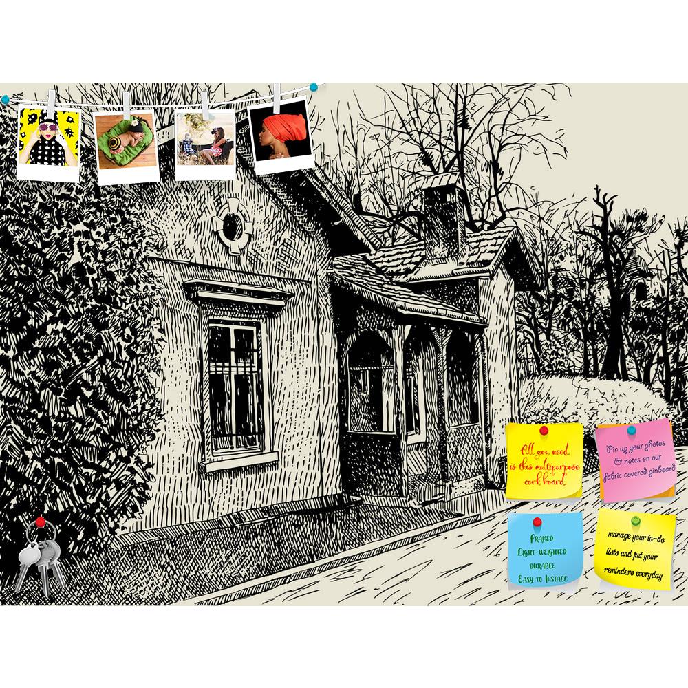 ArtzFolio Artistic Village Printed Bulletin Board Notice Pin Board Soft Board | Frameless-Bulletin Boards Frameless-AZSAO14668812BLB_FL_L-Image Code 5001353 Vishnu Image Folio Pvt Ltd, IC 5001353, ArtzFolio, Bulletin Boards Frameless, Places, Vintage, Digital Art, artistic, village, printed, bulletin, board, notice, pin, soft, frameless, hand, drawing, sketchy, landscape, composition, old, building, author, this, illustration, pin up board, push pin board, extra large cork board, big pin board, notice board