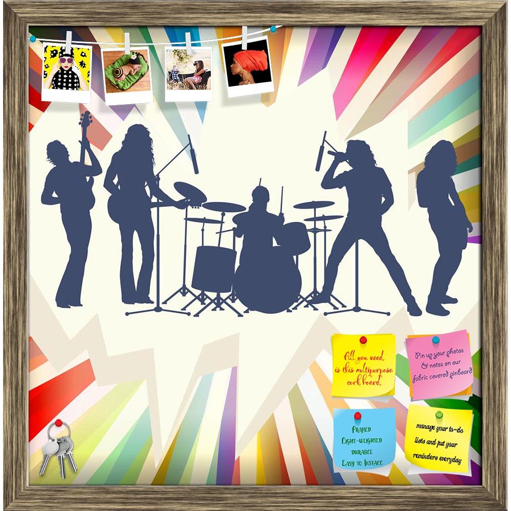 ArtzFolio Rock Concert Band Printed Bulletin Board Notice Pin Board Soft Board | Framed-Bulletin Boards Framed-AZSAO14701213BLB_FR_L-Image Code 5001365 Vishnu Image Folio Pvt Ltd, IC 5001365, ArtzFolio, Bulletin Boards Framed, Kids, Music & Dance, Digital Art, rock, concert, band, printed, bulletin, board, notice, pin, soft, framed, silhouettes, burst, background, vector, pin up board, push pin board, extra large cork board, big pin board, notice board, small bulletin board, cork board, wall notice board, g