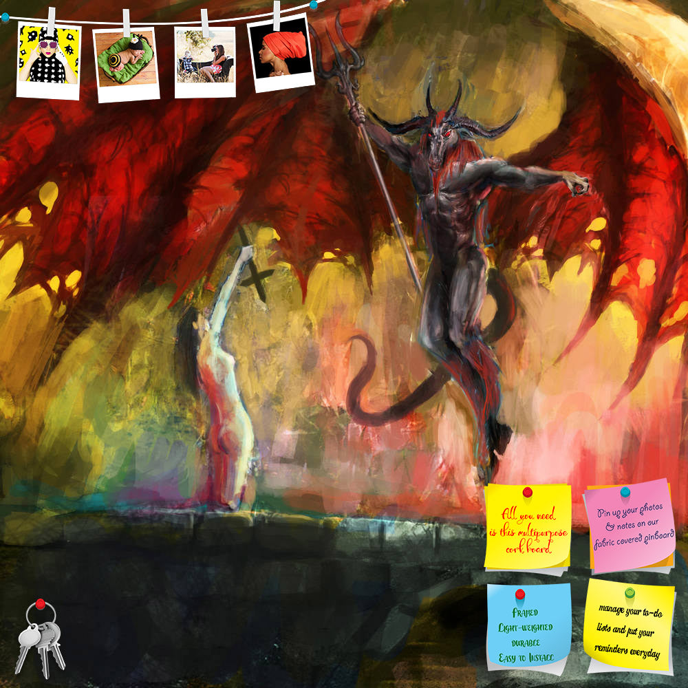 ArtzFolio Girl Fighting Devil Printed Bulletin Board Notice Pin Board Soft Board | Frameless-Bulletin Boards Frameless-AZSAO14702947BLB_FL_L-Image Code 5001367 Vishnu Image Folio Pvt Ltd, IC 5001367, ArtzFolio, Bulletin Boards Frameless, Fantasy, Fine Art Reprint, girl, fighting, devil, printed, bulletin, board, notice, pin, soft, frameless, cross, defending, pin up board, push pin board, extra large cork board, big pin board, notice board, small bulletin board, cork board, wall notice board, giant cork boa