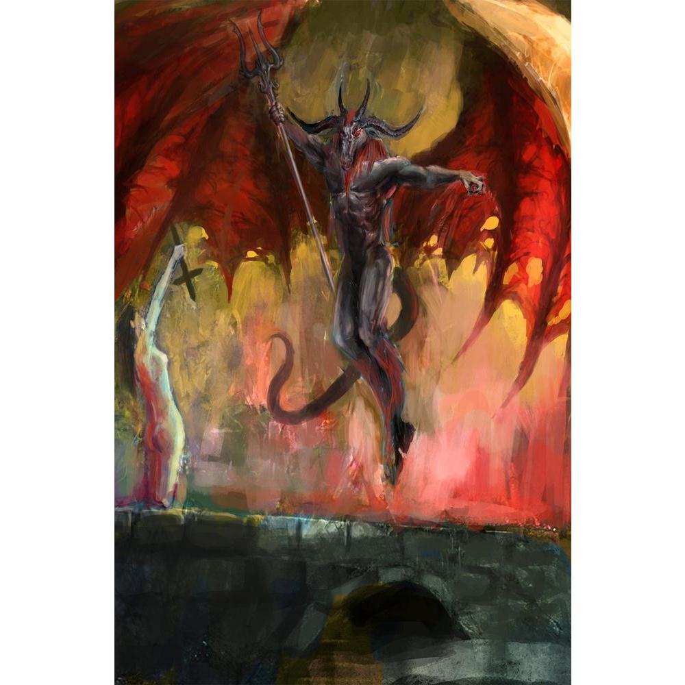 ArtzFolio Girl Fighting Devil Unframed Paper Poster-Paper Posters Unframed-AZART14702947POS_UN_L-Image Code 5001367 Vishnu Image Folio Pvt Ltd, IC 5001367, ArtzFolio, Paper Posters Unframed, Fantasy, Fine Art Reprint, girl, fighting, devil, unframed, paper, poster, wall, large, size, for, living, room, home, decoration, big, framed, decor, posters, pitaara, box, modern, art, with, frame, bedroom, amazonbasics, door, drawing, small, decorative, office, reception, multiple, friends, images, reprints, reprint,