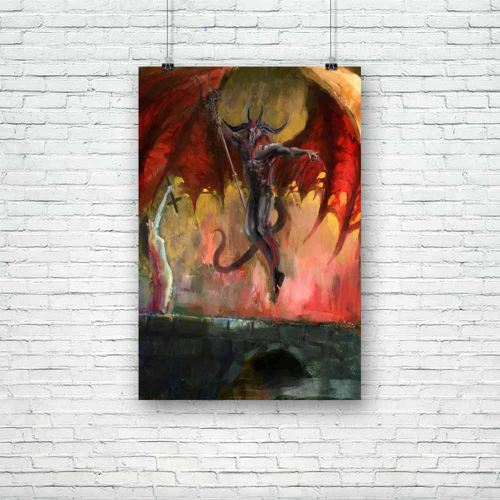 Girl Fighting Devil Unframed Paper Poster-Paper Posters Unframed-POS_UN-IC 5001367 IC 5001367, Art and Paintings, Cross, Paintings, Religion, Religious, girl, fighting, devil, unframed, paper, poster, hell, satan, demon, lucifer, afterlife, anger, angry, art, bad, body, bridge, burnt, cooking, demonic, desire, diabolic, ember, energy, evil, fiery, heat, horns, hot, imaginary, inferno, myth, mythology, painting, rage, red, spirit, stare, underworld, wrath, artzfolio, posters, wall posters, posters for room, 