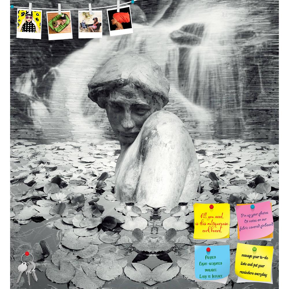 ArtzFolio Fantasy Background Of A Female Statute Printed Bulletin Board Notice Pin Board Soft Board | Frameless-Bulletin Boards Frameless-AZSAO14713062BLB_FL_L-Image Code 5001372 Vishnu Image Folio Pvt Ltd, IC 5001372, ArtzFolio, Bulletin Boards Frameless, Surrealism, Photography, fantasy, background, of, a, female, statute, printed, bulletin, board, notice, pin, soft, frameless, statue, seeds, immersed, lake, black, white, pin up board, push pin board, extra large cork board, big pin board, notice board, s