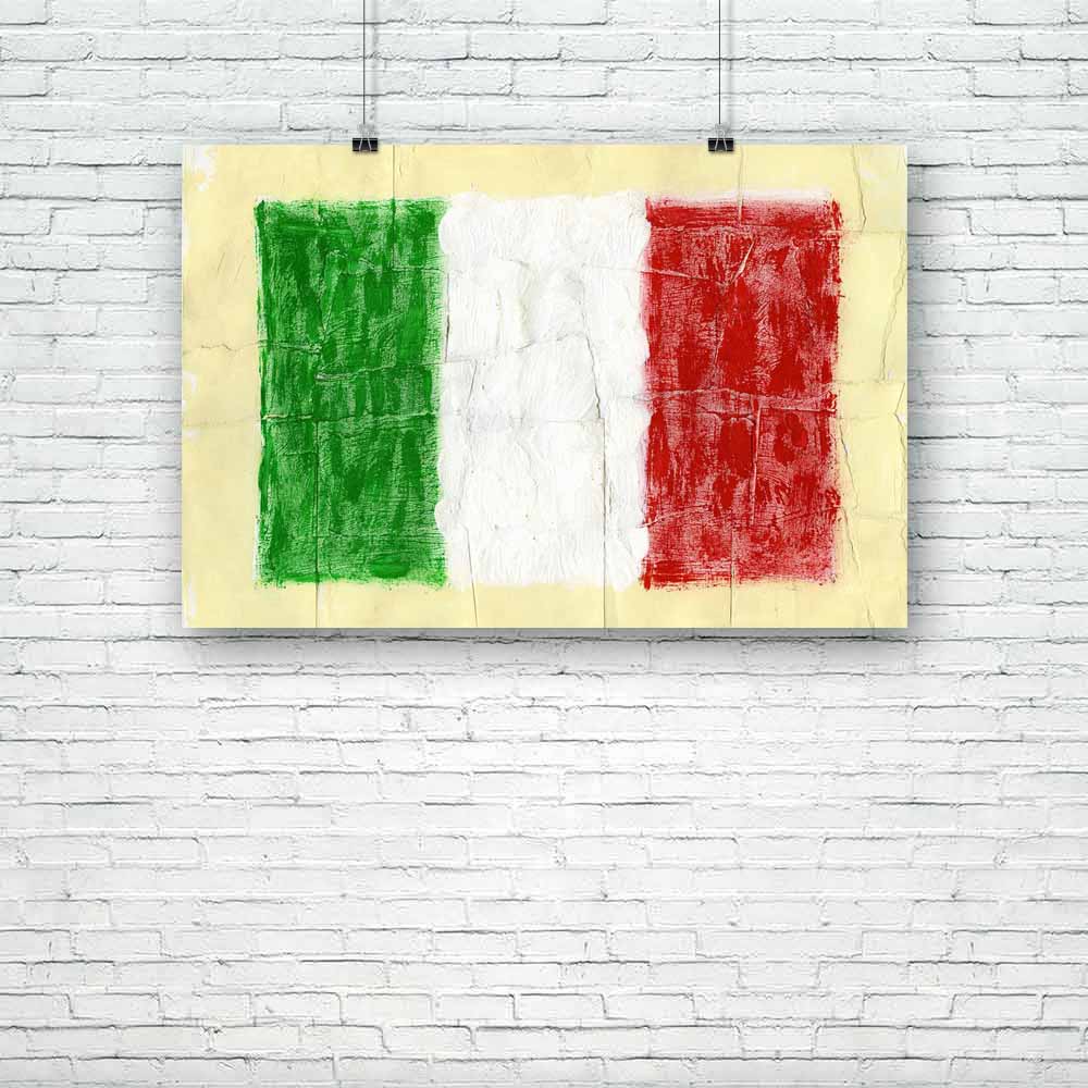 Flag Of Italy Unframed Paper Poster-Paper Posters Unframed-POS_UN-IC 5001382 IC 5001382, Ancient, Art and Paintings, Countries, Drawing, Flags, Historical, Italian, Medieval, Paintings, Patterns, Retro, Signs, Signs and Symbols, Sports, Symbols, Vintage, Watercolour, flag, of, italy, unframed, paper, poster, acrylic, aqua, art, artistic, backdrop, background, border, brush, brushed, canvas, celebration, championship, country, design, football, frame, freedom, grunge, handmade, ink, national, old, paint, pai
