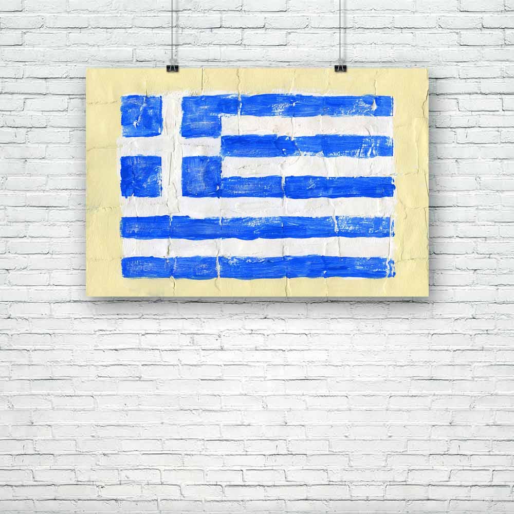 Flag Of Greece Unframed Paper Poster-Paper Posters Unframed-POS_UN-IC 5001383 IC 5001383, Ancient, Art and Paintings, Countries, Drawing, Flags, Greek, Historical, Medieval, Paintings, Patterns, Retro, Signs, Signs and Symbols, Sports, Symbols, Vintage, Watercolour, flag, of, greece, unframed, paper, poster, acrylic, aqua, art, artistic, backdrop, background, border, brush, brushed, canvas, celebration, championship, country, design, football, frame, freedom, grunge, handmade, ink, national, old, paint, pai