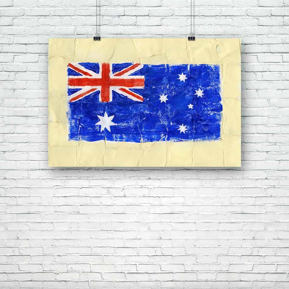 Flag Of Australia Unframed Paper Poster-Paper Posters Unframed-POS_UN-IC 5001385 IC 5001385, Ancient, Art and Paintings, Countries, Drawing, Flags, Historical, Medieval, Paintings, Patterns, Retro, Signs, Signs and Symbols, Sports, Symbols, Vintage, Watercolour, flag, of, australia, unframed, paper, poster, acrylic, aqua, art, artistic, australian, backdrop, background, border, brush, brushed, canvas, celebration, championship, country, design, football, frame, freedom, grunge, handmade, ink, national, old,