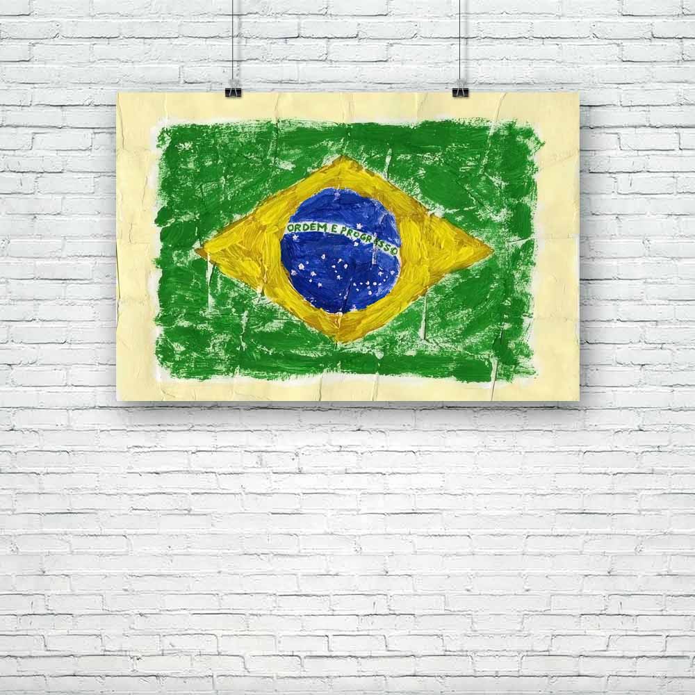 Flag Of Brazil Unframed Paper Poster-Paper Posters Unframed-POS_UN-IC 5001386 IC 5001386, Ancient, Art and Paintings, Countries, Drawing, Flags, Historical, Medieval, Paintings, Patterns, Retro, Signs, Signs and Symbols, Sports, Symbols, Vintage, Watercolour, flag, of, brazil, unframed, paper, poster, acrylic, art, artistic, backdrop, background, border, brazilian, brush, brushed, canvas, celebration, country, design, football, frame, freedom, grunge, handmade, ink, national, old, paint, painted, painting, 