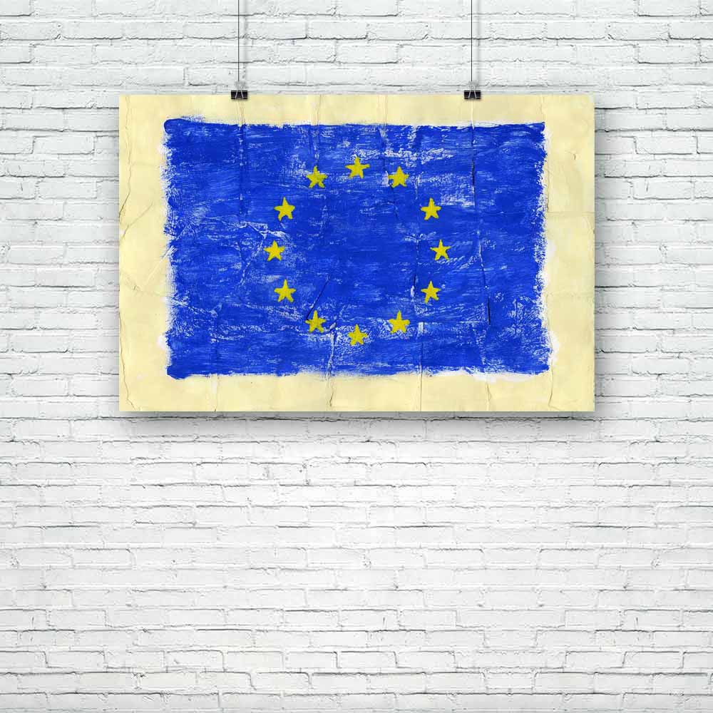 Flag Of European Union Unframed Paper Poster-Paper Posters Unframed-POS_UN-IC 5001388 IC 5001388, Ancient, Art and Paintings, Countries, Drawing, Flags, Historical, Medieval, Paintings, Patterns, Retro, Signs, Signs and Symbols, Sports, Symbols, Vintage, Watercolour, flag, of, european, union, unframed, paper, poster, acrylic, art, artistic, backdrop, background, border, brush, brushed, canvas, celebration, country, design, eu, europe, frame, freedom, grunge, handmade, ink, national, old, paint, painted, pa