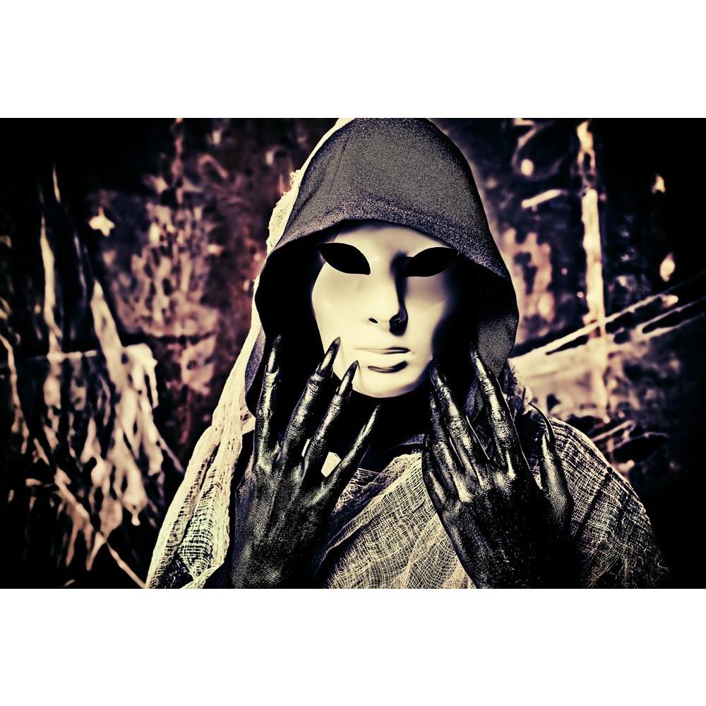 Halloween Horror Canvas Painting Synthetic Frame-Paintings MDF Framing-AFF_FR-IC 5001390 IC 5001390, Art and Paintings, Black, Black and White, Fantasy, Gothic, Holidays, People, halloween, horror, canvas, painting, synthetic, frame, abandoned, art, cape, cemetery, claws, clothes, costume, cruel, danger, dangerous, dark, dead, death, demon, devil, evil, eyes, face, faceless, fear, female, ghost, gloomy, hell, holiday, house, indoor, mask, mystery, night, nightmare, old, person, robe, satanic, scary, terrify
