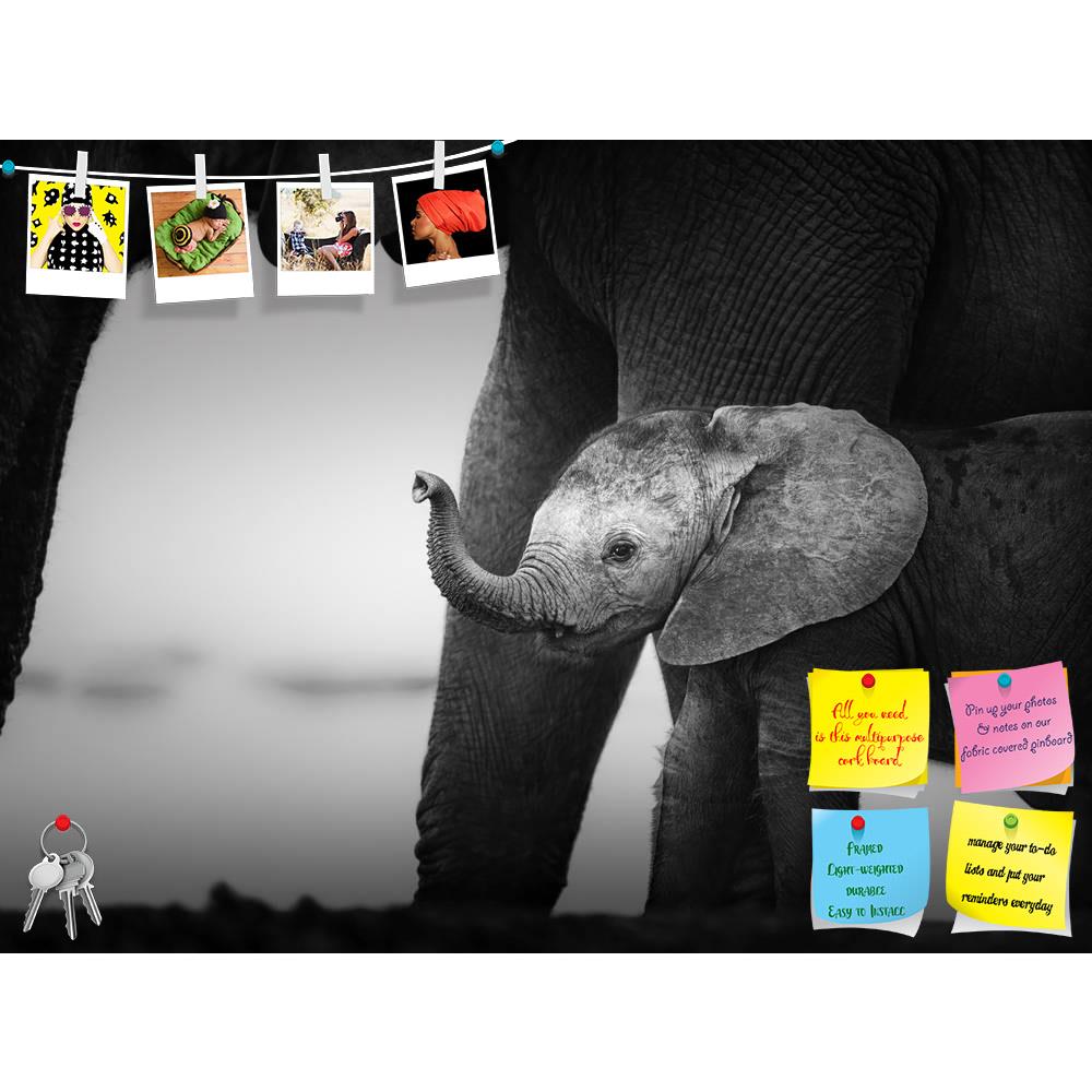 ArtzFolio Baby Elephant Next To Cow Printed Bulletin Board Notice Pin Board Soft Board | Frameless-Bulletin Boards Frameless-AZSAO14731931BLB_FL_L-Image Code 5001392 Vishnu Image Folio Pvt Ltd, IC 5001392, ArtzFolio, Bulletin Boards Frameless, Animals, Photography, baby, elephant, next, to, cow, printed, bulletin, board, notice, pin, soft, frameless, artistic, processing, addo, national, park, pin up board, push pin board, extra large cork board, big pin board, notice board, small bulletin board, cork board