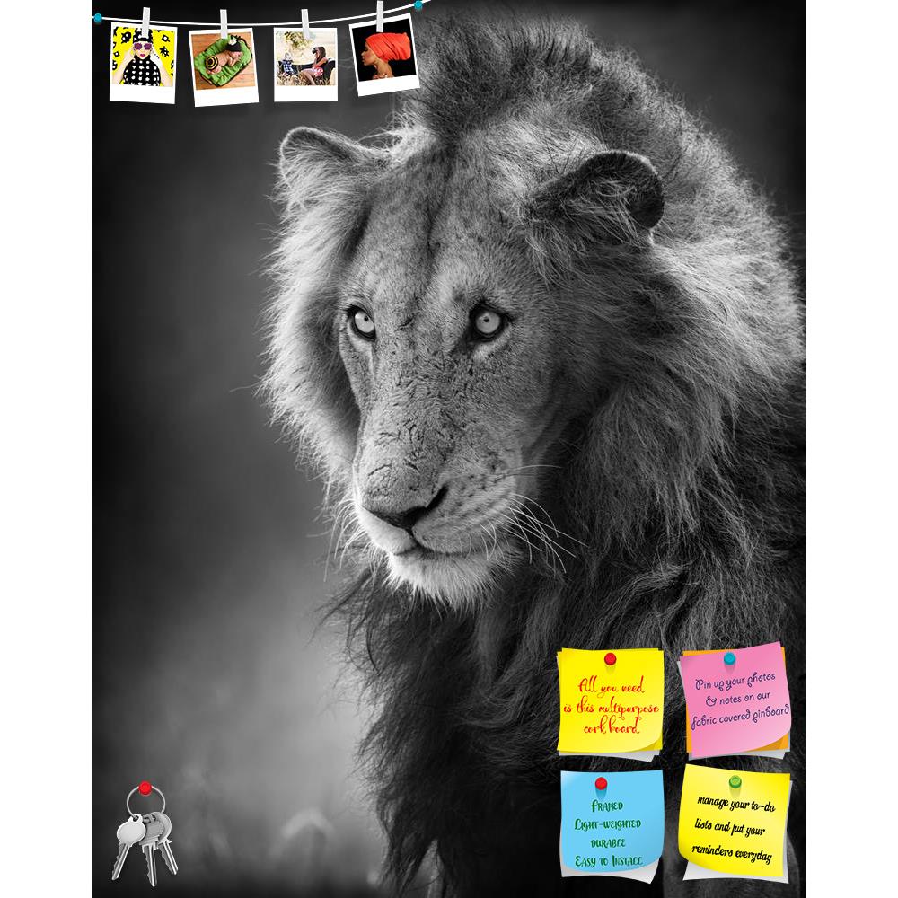 ArtzFolio Male Lion Printed Bulletin Board Notice Pin Board Soft Board | Frameless-Bulletin Boards Frameless-AZSAO14731932BLB_FL_L-Image Code 5001393 Vishnu Image Folio Pvt Ltd, IC 5001393, ArtzFolio, Bulletin Boards Frameless, Animals, Photography, male, lion, printed, bulletin, board, notice, pin, soft, frameless, portrait, artistic, processing, pin up board, push pin board, extra large cork board, big pin board, notice board, small bulletin board, cork board, wall notice board, giant cork board, bulletin