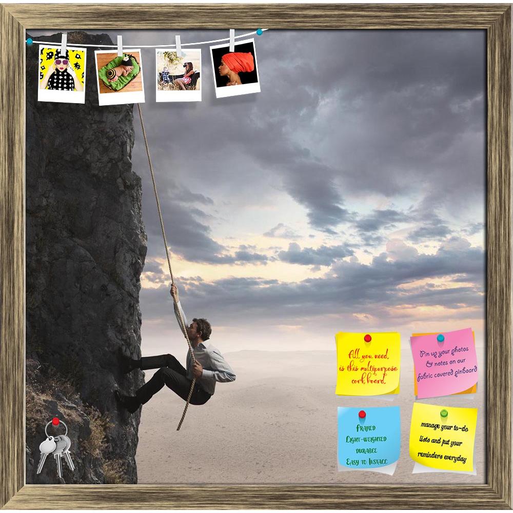 ArtzFolio Man Climbs The Mountain Printed Bulletin Board Notice Pin Board Soft Board | Framed-Bulletin Boards Framed-AZSAO14734976BLB_FR_L-Image Code 5001396 Vishnu Image Folio Pvt Ltd, IC 5001396, ArtzFolio, Bulletin Boards Framed, Conceptual, Photography, man, climbs, the, mountain, printed, bulletin, board, notice, pin, soft, framed, businessman, concept, professional, success, pin up board, push pin board, extra large cork board, big pin board, notice board, small bulletin board, cork board, wall notice