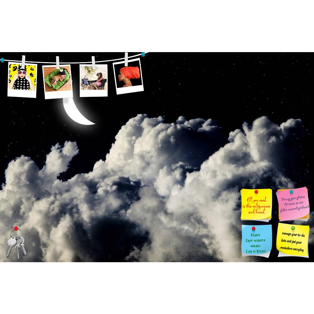 ArtzFolio Moon In The Night Sky Printed Bulletin Board Notice Pin Board Soft Board | Frameless-Bulletin Boards Frameless-AZSAO14780323BLB_FL_L-Image Code 5001401 Vishnu Image Folio Pvt Ltd, IC 5001401, ArtzFolio, Bulletin Boards Frameless, Landscapes, Photography, moon, in, the, night, sky, printed, bulletin, board, notice, pin, soft, frameless, star, background, pin up board, push pin board, extra large cork board, big pin board, notice board, small bulletin board, cork board, wall notice board, giant cork