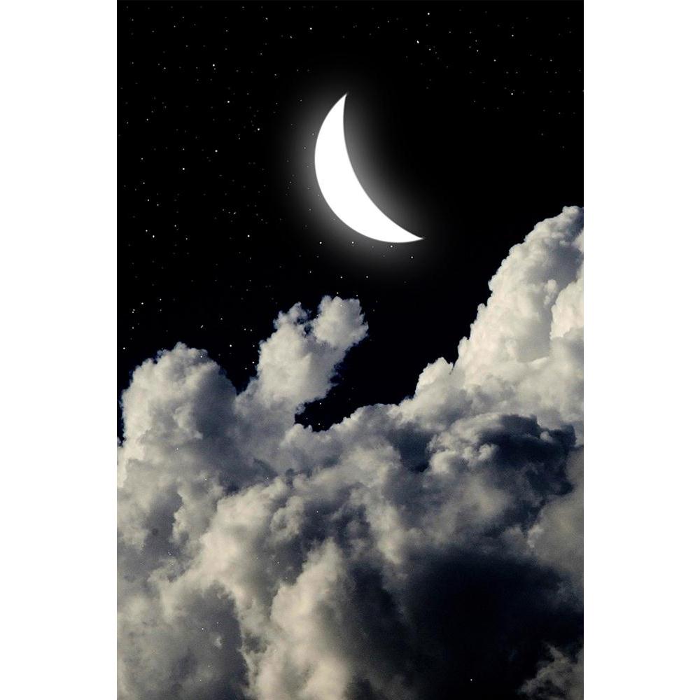 ArtzFolio Moon In The Night Sky Unframed Paper Poster-Paper Posters Unframed-AZART14780323POS_UN_L-Image Code 5001401 Vishnu Image Folio Pvt Ltd, IC 5001401, ArtzFolio, Paper Posters Unframed, Landscapes, Photography, moon, in, the, night, sky, unframed, paper, poster, wall, large, size, for, living, room, home, decoration, big, framed, decor, posters, pitaara, box, modern, art, with, frame, bedroom, amazonbasics, door, drawing, small, decorative, office, reception, multiple, friends, images, reprints, repr