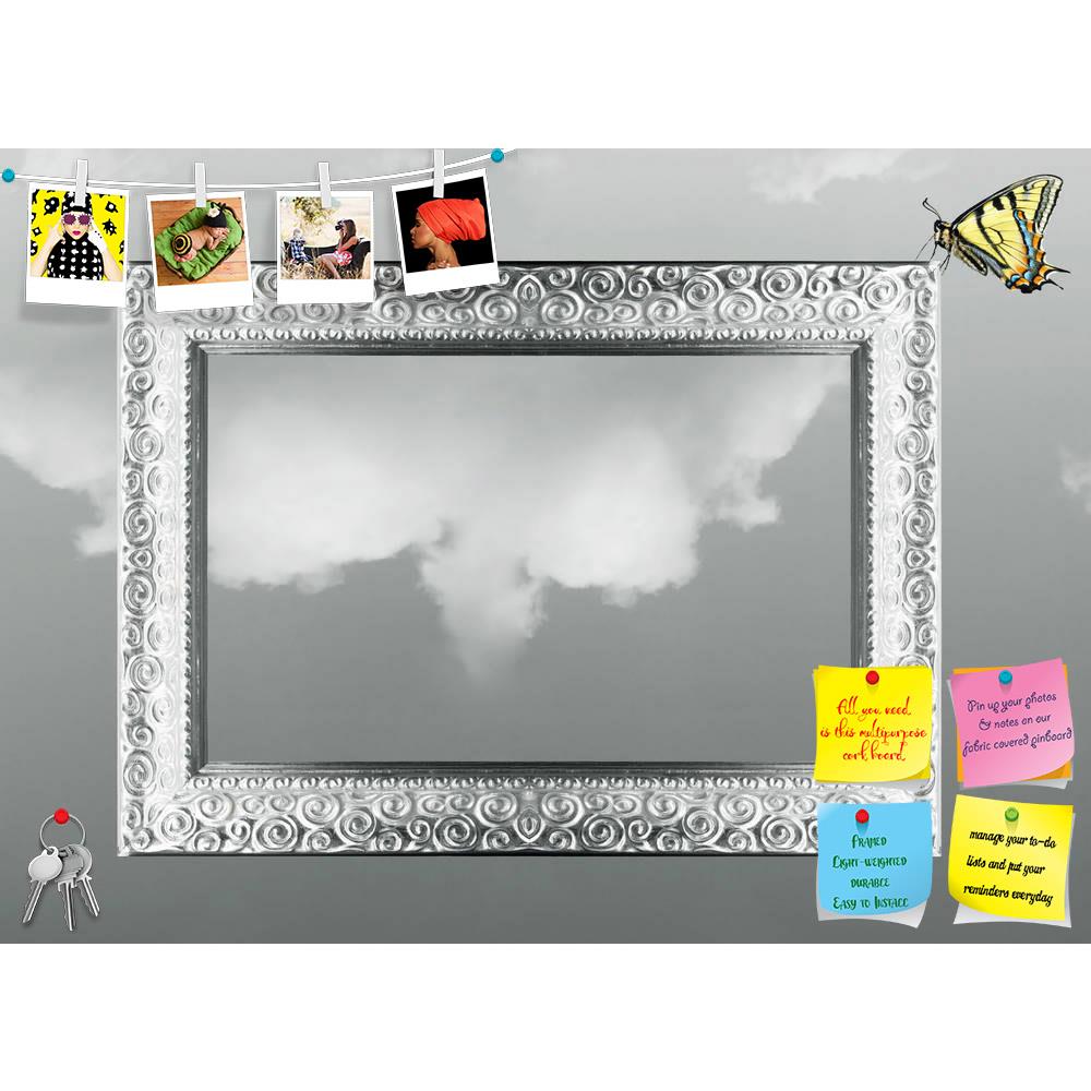 ArtzFolio Imaginative Fantasy Artwork D1 Printed Bulletin Board Notice Pin Board Soft Board | Frameless-Bulletin Boards Frameless-AZSAO14789255BLB_FL_L-Image Code 5001403 Vishnu Image Folio Pvt Ltd, IC 5001403, ArtzFolio, Bulletin Boards Frameless, Conceptual, Digital Art, imaginative, fantasy, artwork, d1, printed, bulletin, board, notice, pin, soft, frameless, background, silver, baroque, frame, beautiful, colored, butterfly, angle, black, white, cloudy, sky, pin up board, push pin board, extra large cork