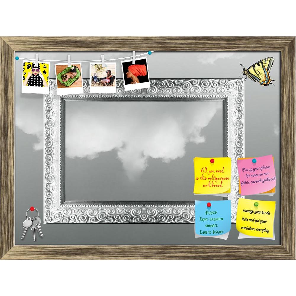 ArtzFolio Imaginative Fantasy Artwork D1 Printed Bulletin Board Notice Pin Board Soft Board | Framed-Bulletin Boards Framed-AZSAO14789255BLB_FR_L-Image Code 5001403 Vishnu Image Folio Pvt Ltd, IC 5001403, ArtzFolio, Bulletin Boards Framed, Conceptual, Digital Art, imaginative, fantasy, artwork, d1, printed, bulletin, board, notice, pin, soft, framed, background, silver, baroque, frame, beautiful, colored, butterfly, angle, black, white, cloudy, sky, pin up board, push pin board, extra large cork board, big 