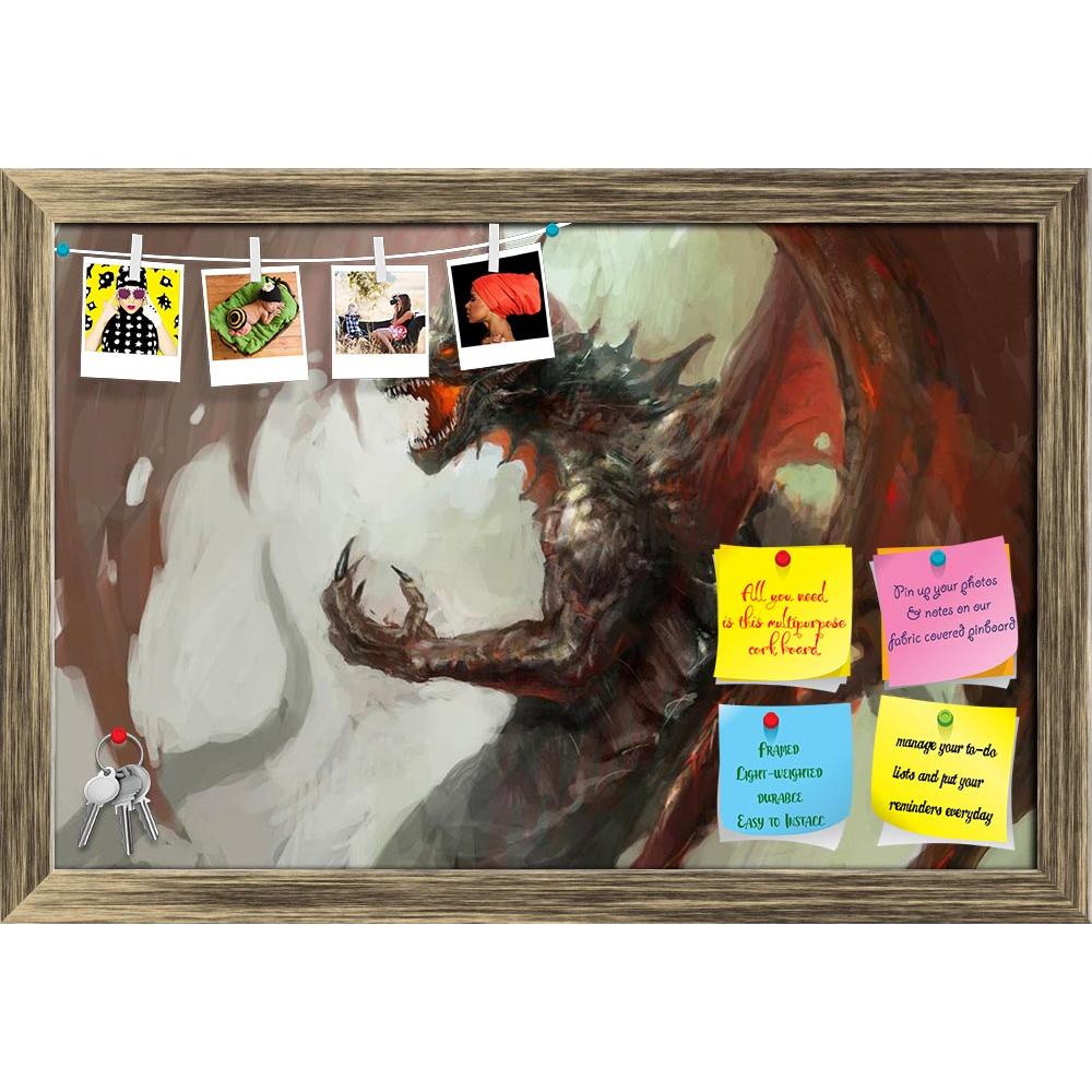 ArtzFolio Dragon D2 Printed Bulletin Board Notice Pin Board Soft Board | Framed-Bulletin Boards Framed-AZSAO14801374BLB_FR_L-Image Code 5001408 Vishnu Image Folio Pvt Ltd, IC 5001408, ArtzFolio, Bulletin Boards Framed, Fantasy, Fine Art Reprint, dragon, d2, printed, bulletin, board, notice, pin, soft, framed, illustration, mythology, creature, pin up board, push pin board, extra large cork board, big pin board, notice board, small bulletin board, cork board, wall notice board, giant cork board, bulletin boa