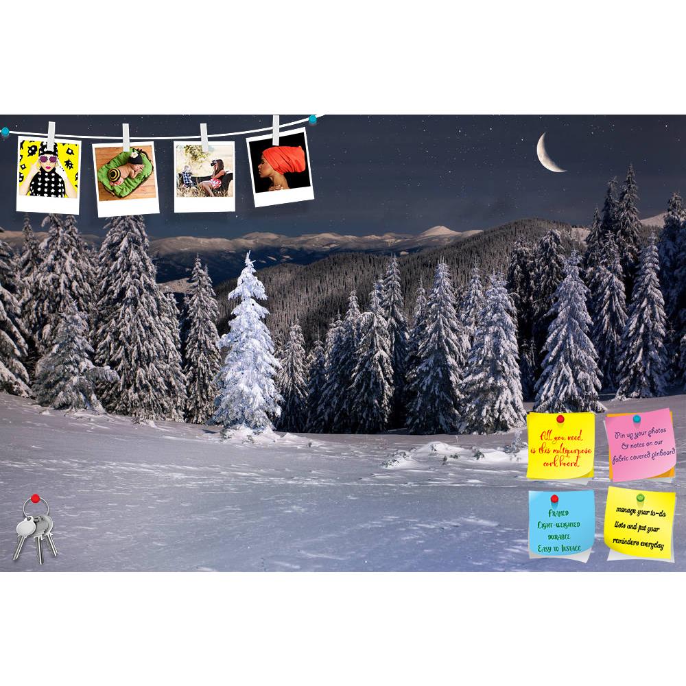ArtzFolio Beautiful Winter Landscape Printed Bulletin Board Notice Pin Board Soft Board | Frameless-Bulletin Boards Frameless-AZSAO14825865BLB_FL_L-Image Code 5001412 Vishnu Image Folio Pvt Ltd, IC 5001412, ArtzFolio, Bulletin Boards Frameless, Landscapes, Photography, beautiful, winter, landscape, printed, bulletin, board, notice, pin, soft, frameless, mountains, night, stars, moon, adventure, background, srar, christmas, cold, cover, chill, color, fairytale, fir, frost, frozen, forest, fresh, highlands, h