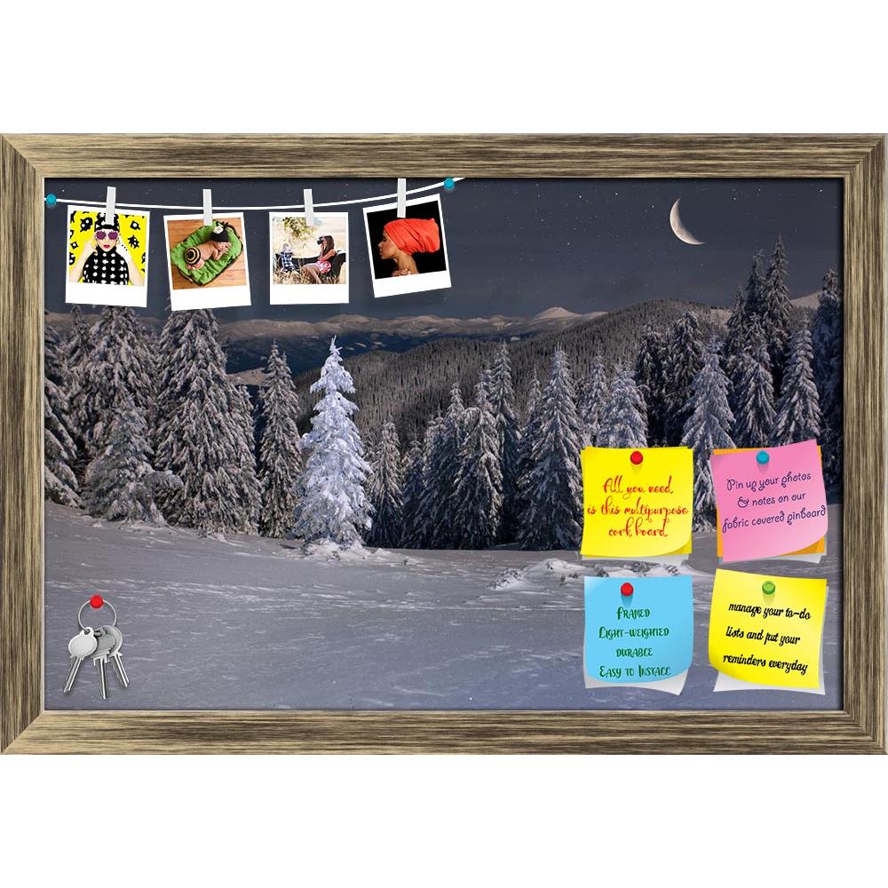 ArtzFolio Beautiful Winter Landscape Printed Bulletin Board Notice Pin Board Soft Board | Framed-Bulletin Boards Framed-AZSAO14825865BLB_FR_L-Image Code 5001412 Vishnu Image Folio Pvt Ltd, IC 5001412, ArtzFolio, Bulletin Boards Framed, Landscapes, Photography, beautiful, winter, landscape, printed, bulletin, board, notice, pin, soft, framed, mountains, night, stars, moon, adventure, background, srar, christmas, cold, cover, chill, color, fairytale, fir, frost, frozen, forest, fresh, highlands, hoar, hoarfro