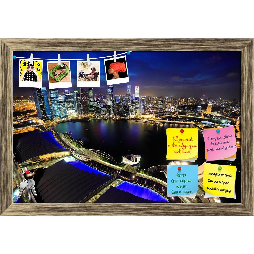 ArtzFolio Singapore City Skyline At Night Printed Bulletin Board Notice Pin Board Soft Board | Framed-Bulletin Boards Framed-AZSAO14829565BLB_FR_L-Image Code 5001414 Vishnu Image Folio Pvt Ltd, IC 5001414, ArtzFolio, Bulletin Boards Framed, Places, Photography, singapore, city, skyline, at, night, printed, bulletin, board, notice, pin, soft, framed, architecture, asia, bay, building, business, center, central, cityscape, commercial, district, downtown, dusk, evening, exterior, famous, finance, financial, il