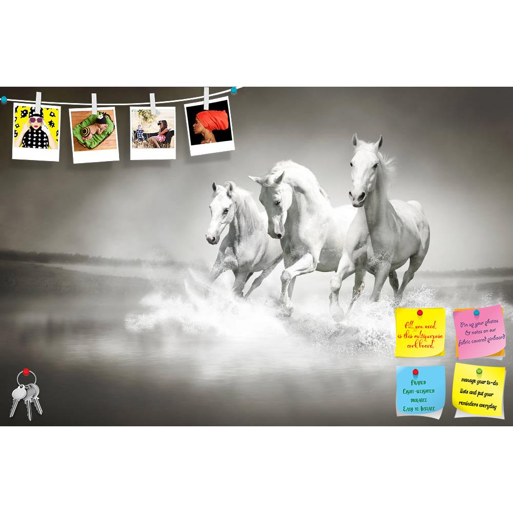 ArtzFolio White Horses Running Through Water Printed Bulletin Board Notice Pin Board Soft Board | Frameless-Bulletin Boards Frameless-AZSAO14857350BLB_FL_L-Image Code 5001419 Vishnu Image Folio Pvt Ltd, IC 5001419, ArtzFolio, Bulletin Boards Frameless, Animals, Photography, white, horses, running, through, water, printed, bulletin, board, notice, pin, soft, frameless, herd, pin up board, push pin board, extra large cork board, big pin board, notice board, small bulletin board, cork board, wall notice board,