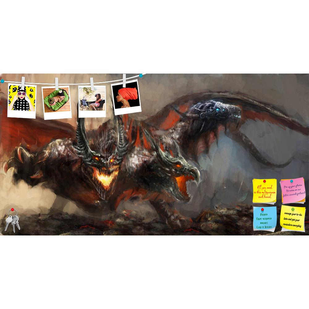 ArtzFolio Three Headed Dragon D1 Printed Bulletin Board Notice Pin Board Soft Board | Frameless-Bulletin Boards Frameless-AZSAO14873982BLB_FL_L-Image Code 5001424 Vishnu Image Folio Pvt Ltd, IC 5001424, ArtzFolio, Bulletin Boards Frameless, Fantasy, Fine Art Reprint, three, headed, dragon, d1, printed, bulletin, board, notice, pin, soft, frameless, illustration, pin up board, push pin board, extra large cork board, big pin board, notice board, small bulletin board, cork board, wall notice board, giant cork 