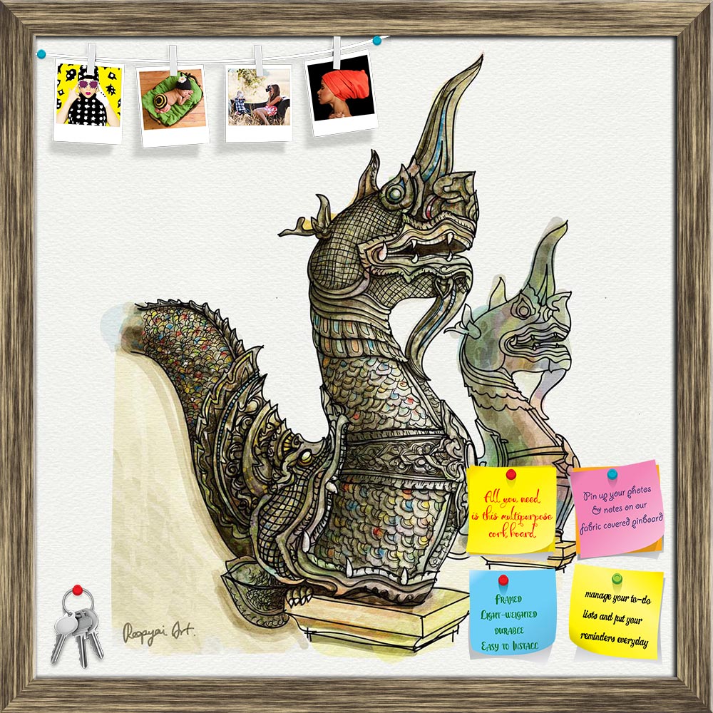 ArtzFolio Naga Temple In Chiangmai Thailand Printed Bulletin Board Notice Pin Board Soft Board | Framed-Bulletin Boards Framed-AZSAO14882277BLB_FR_L-Image Code 5001425 Vishnu Image Folio Pvt Ltd, IC 5001425, ArtzFolio, Bulletin Boards Framed, Places, Vintage, Fine Art Reprint, naga, temple, in, chiangmai, thailand, printed, bulletin, board, notice, pin, soft, framed, pin up board, push pin board, extra large cork board, big pin board, notice board, small bulletin board, cork board, wall notice board, giant 