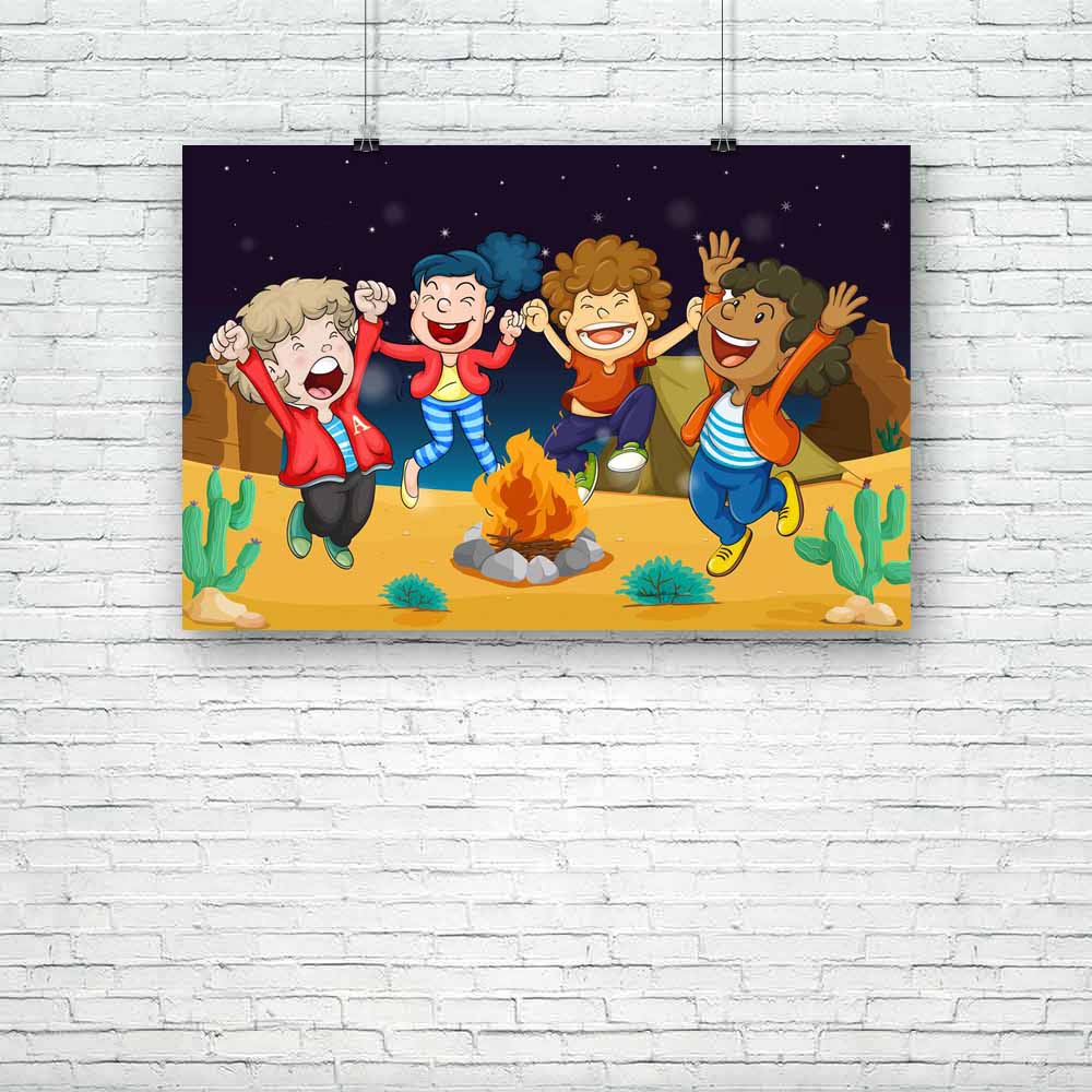 Boys Near Fire Unframed Paper Poster-Paper Posters Unframed-POS_UN-IC 5001429 IC 5001429, Baby, Children, Digital, Digital Art, Drawing, Graphic, Illustrations, Kids, People, Sketches, Stars, boys, near, fire, unframed, paper, poster, campfire, camping, camp, boy, cactus, dancing, dark, desert, enjoy, flame, green, grass, group, happy, heat, human, illustration, image, joy, jumping, male, man, many, night, outdoors, outside, person, picnic, picture, plants, sketch, small, white, background, young, artzfolio