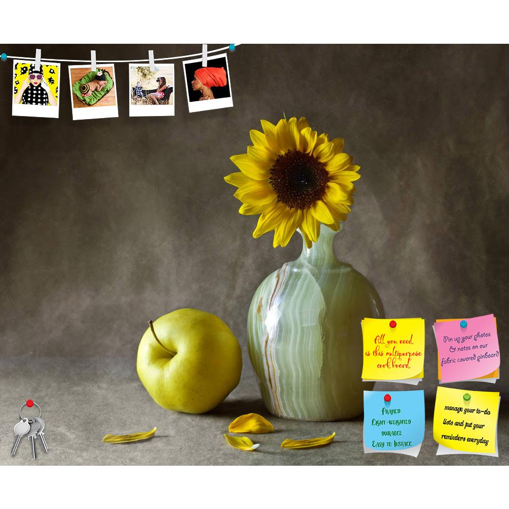 ArtzFolio Still Life With Sunflowers & Apples Printed Bulletin Board Notice Pin Board Soft Board | Frameless-Bulletin Boards Frameless-AZSAO14929062BLB_FL_L-Image Code 5001436 Vishnu Image Folio Pvt Ltd, IC 5001436, ArtzFolio, Bulletin Boards Frameless, Floral, Food & Beverage, Still Life, Photography, still, life, with, sunflowers, apples, printed, bulletin, board, notice, pin, soft, frameless, pin up board, push pin board, extra large cork board, big pin board, notice board, small bulletin board, cork boa
